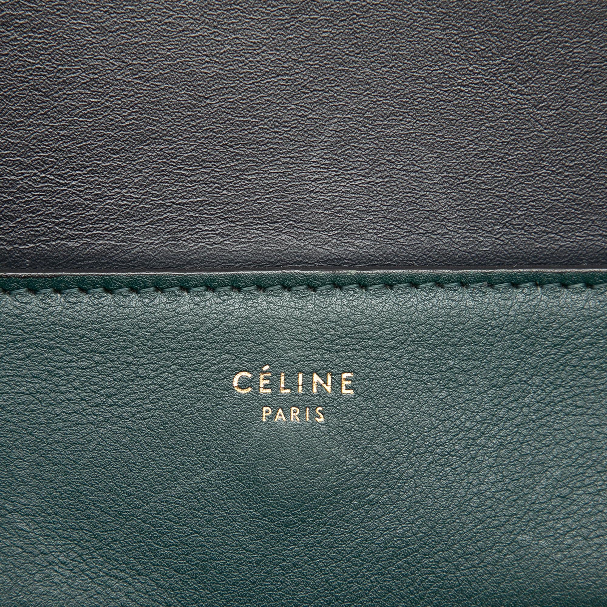 Celine Medium Shiny Smooth Calfskin Frame Shoulder Bag