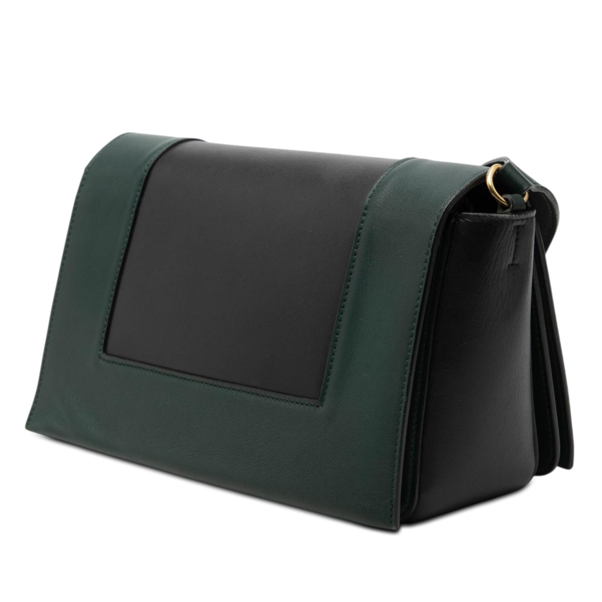 Celine Medium Shiny Smooth Calfskin Frame Shoulder Bag