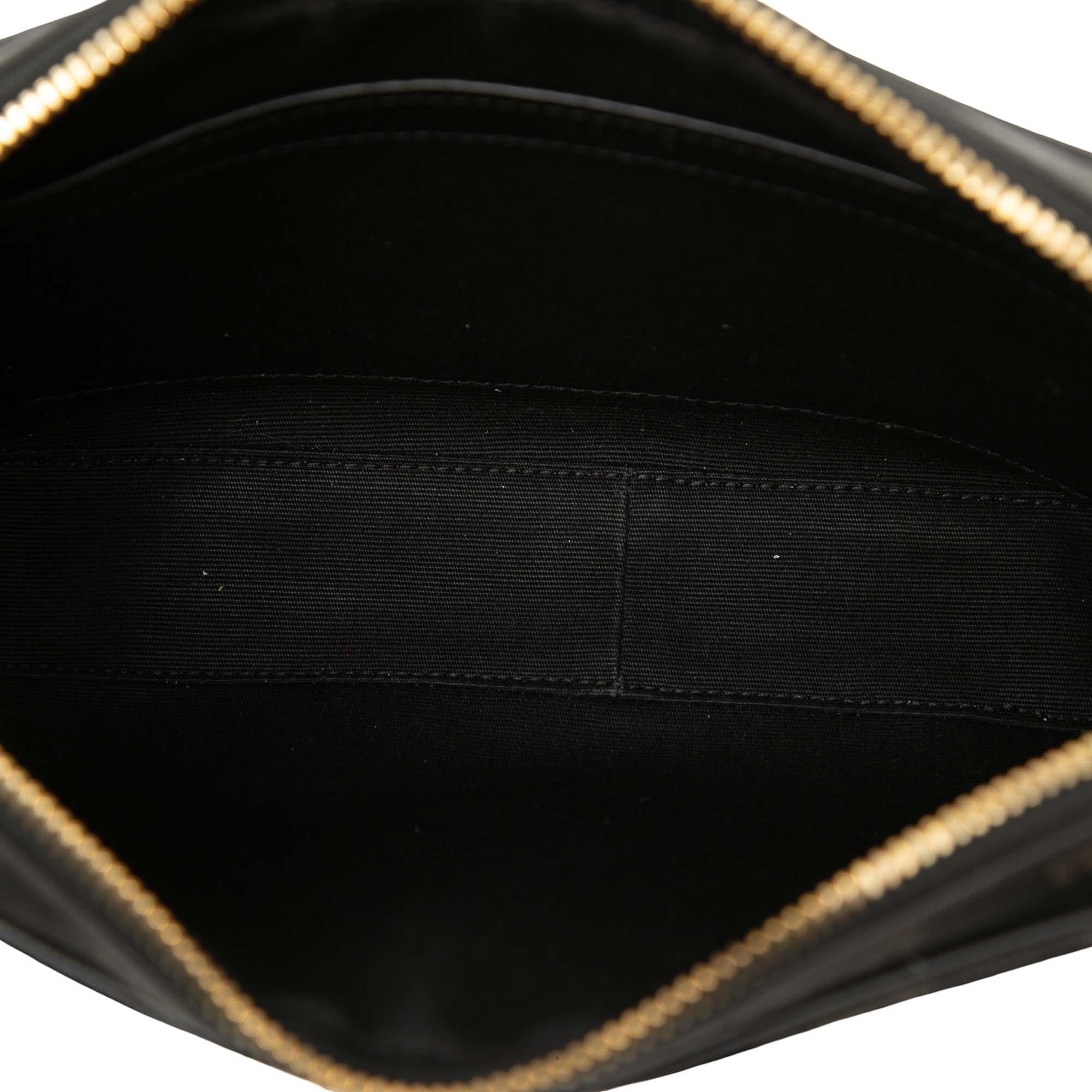 Celine Medium Triomphe Coated Canvas Logo Crossbody