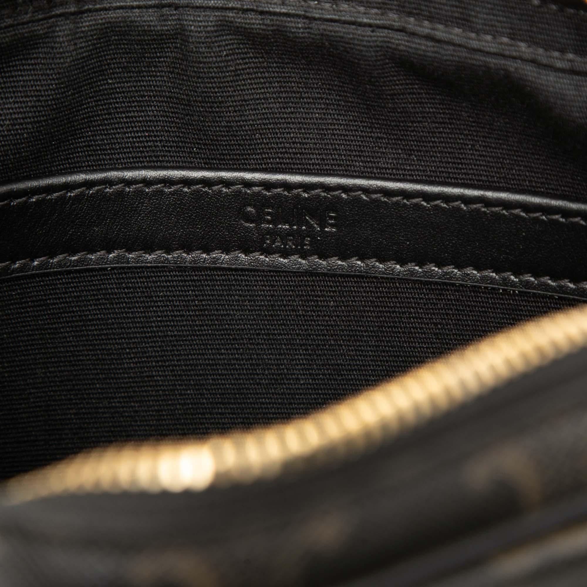Celine Medium Triomphe Coated Canvas Logo Crossbody