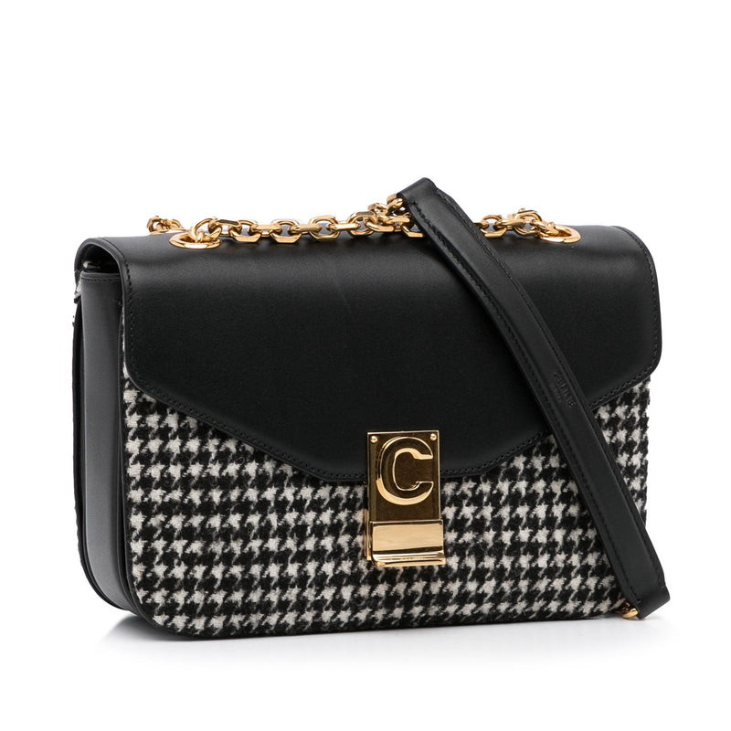 Celine Medium Tweed C Bag SHG JRxbTu LuxeDH