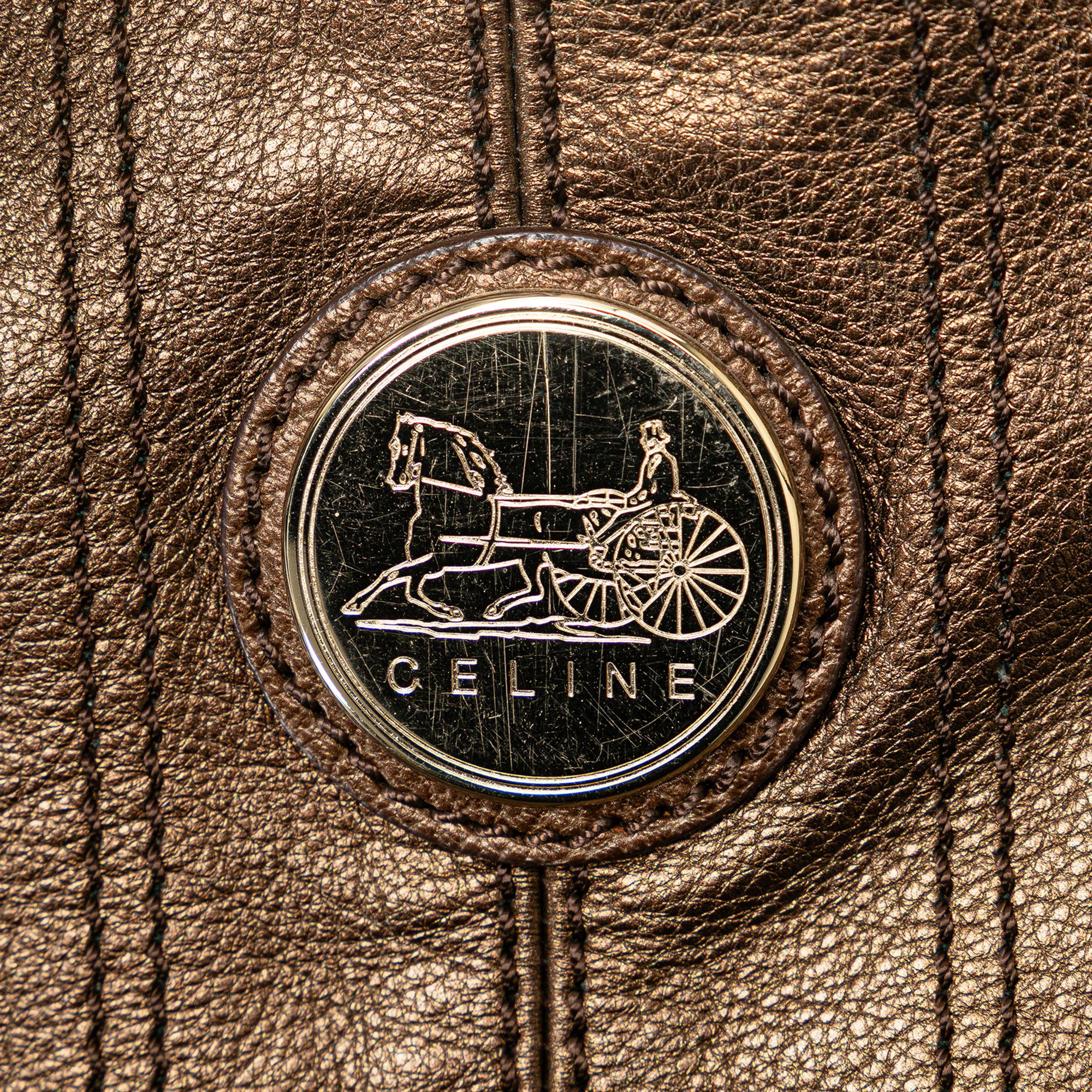 Celine Metallic Leather Hobo (SHG-cobfE9)