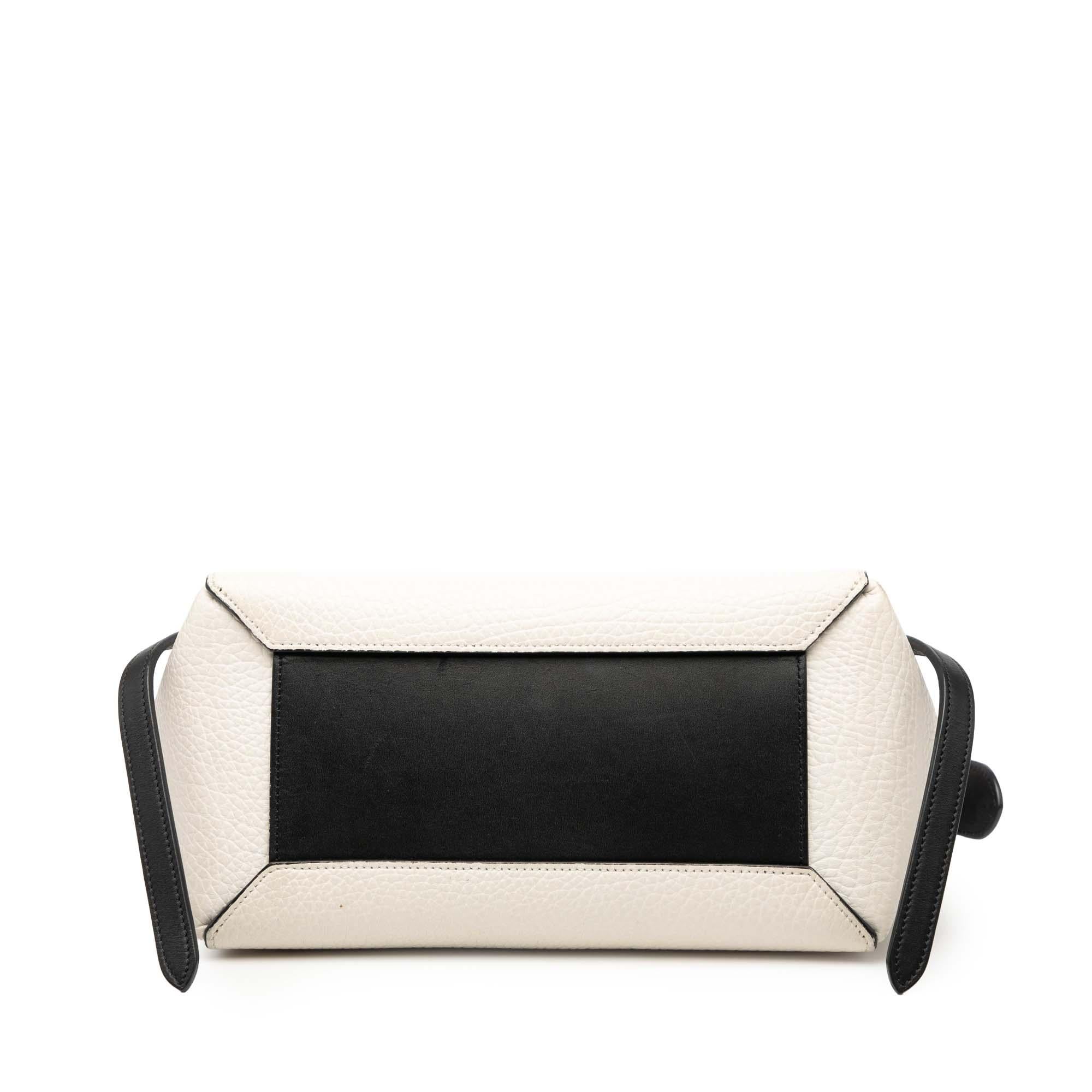 Celine Micro Bicolor Leather Belt Satchel