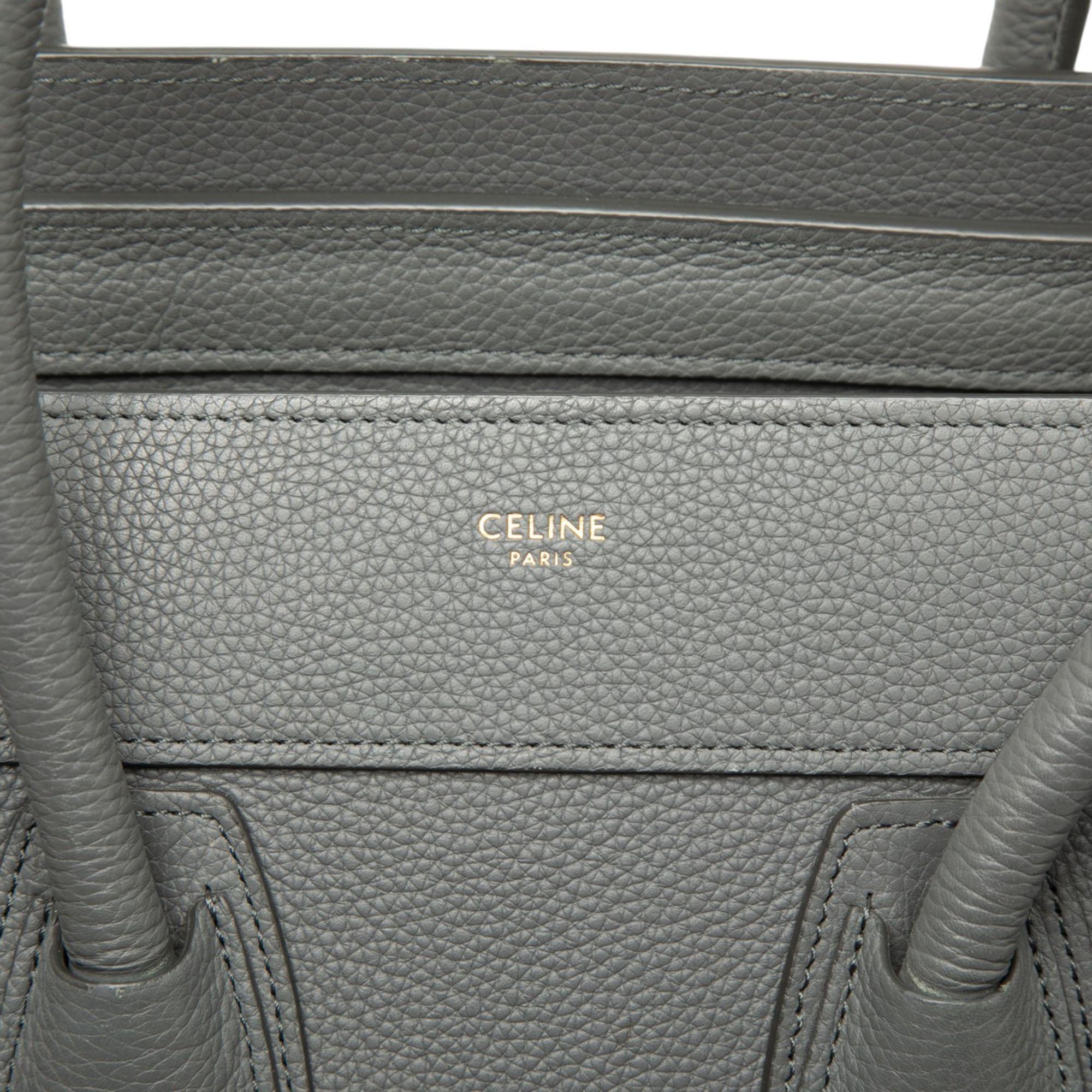 Celine Micro Calfskin Luggage Tote