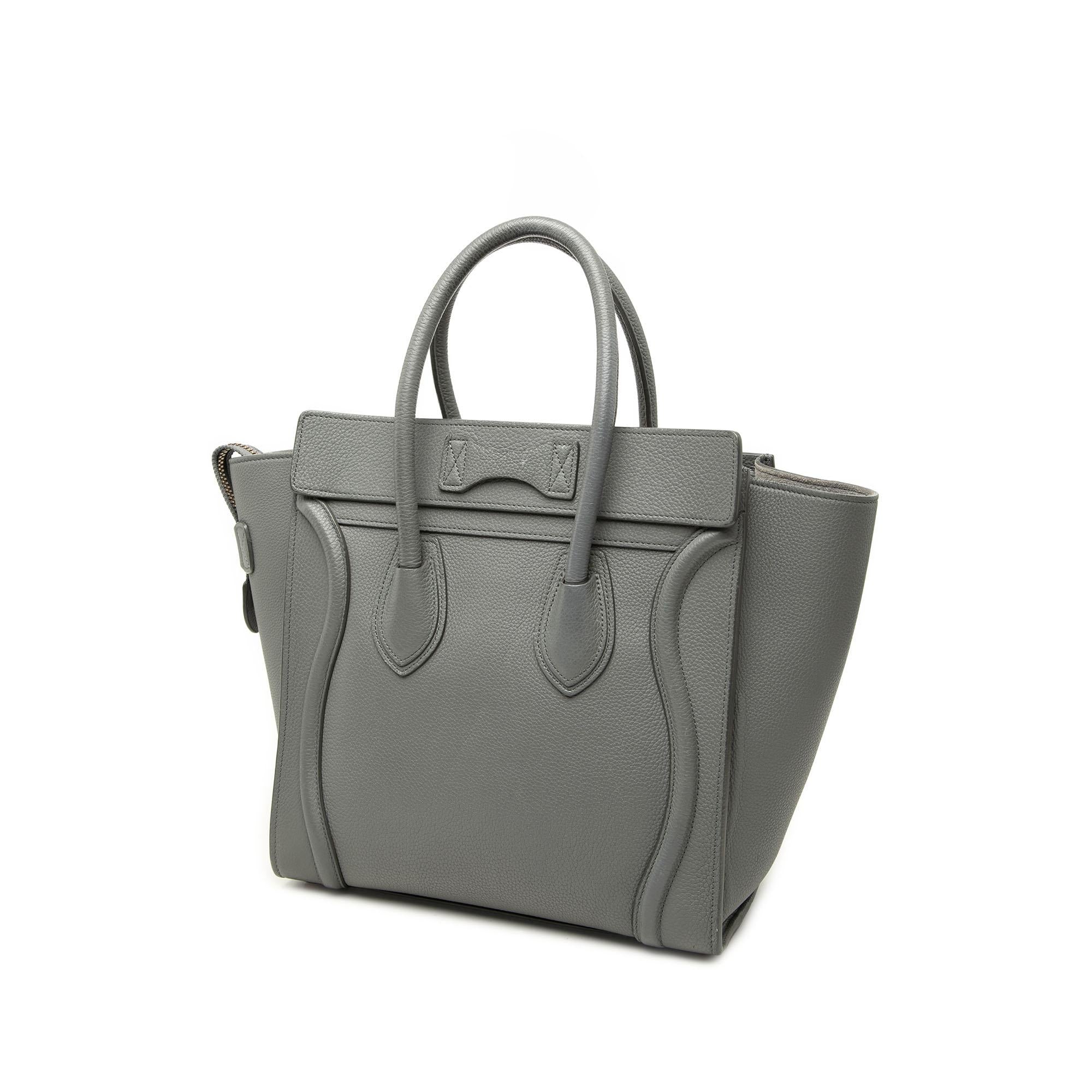 Celine Micro Calfskin Luggage Tote