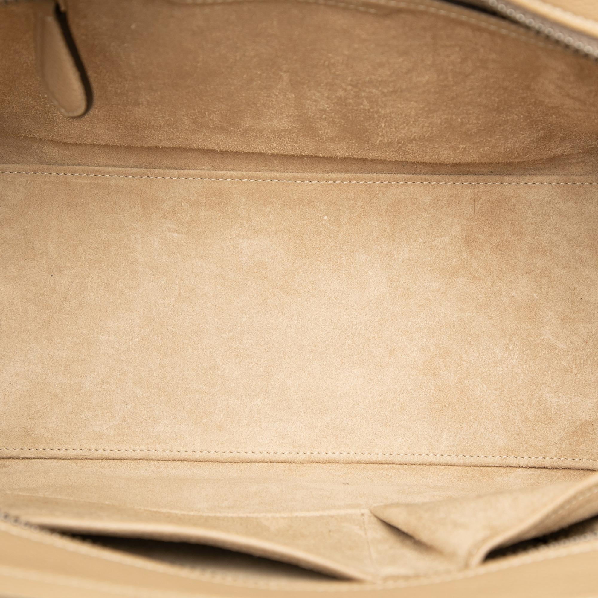 Celine Micro Drummed Calfskin Luggage Tote