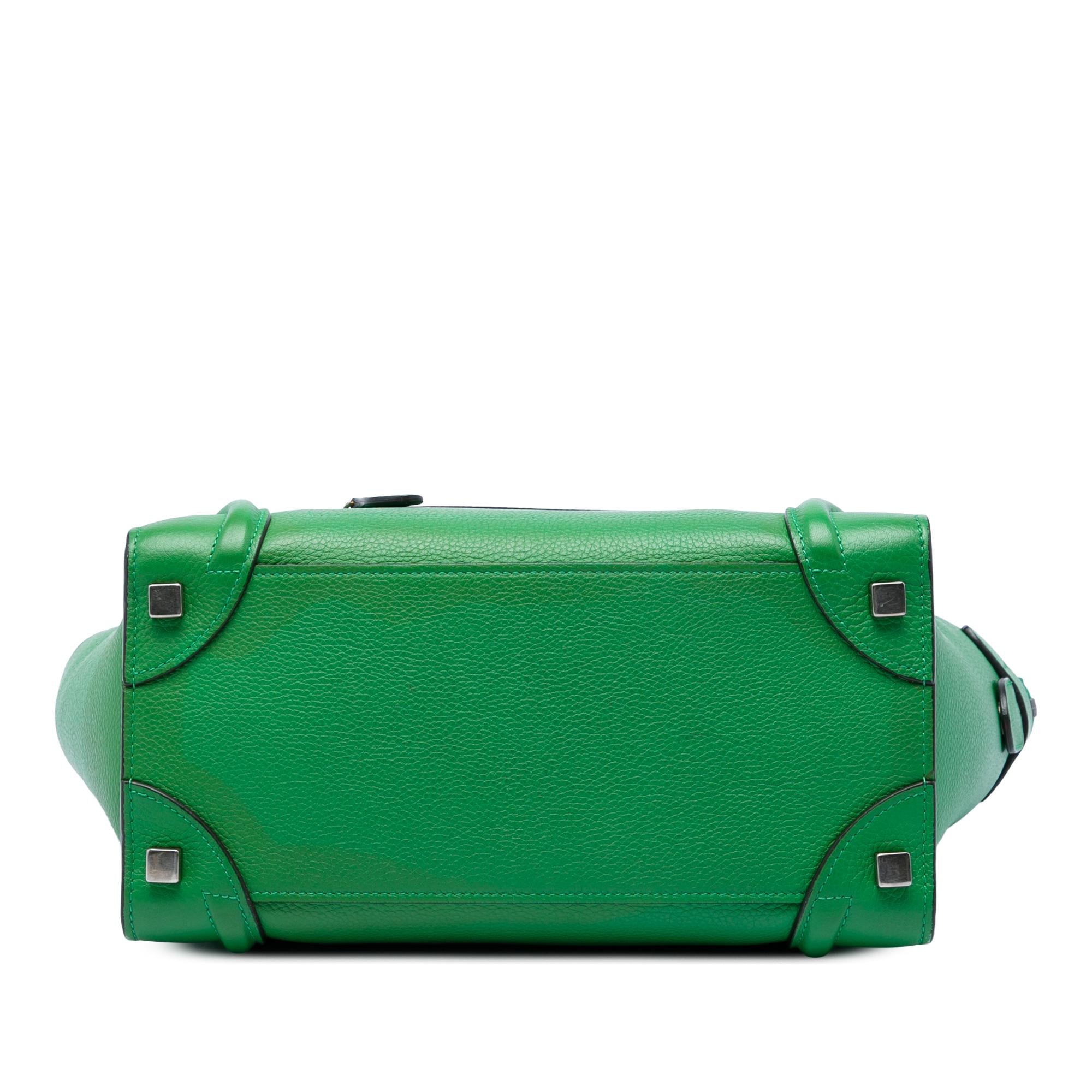 Celine Micro Drummed Calfskin Luggage Tote