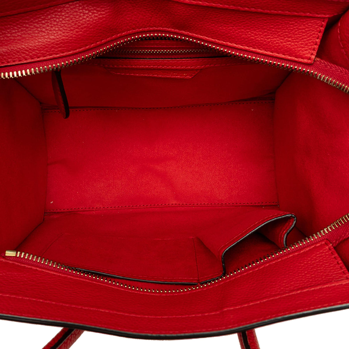 Celine Micro Drummed Calfskin Luggage Tote