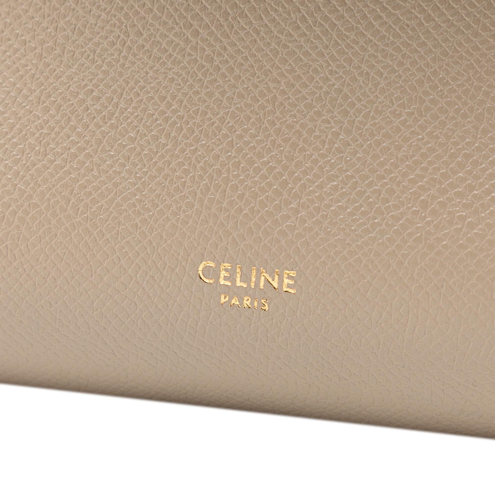 Celine Micro Grained Calfskin Belt Satchel