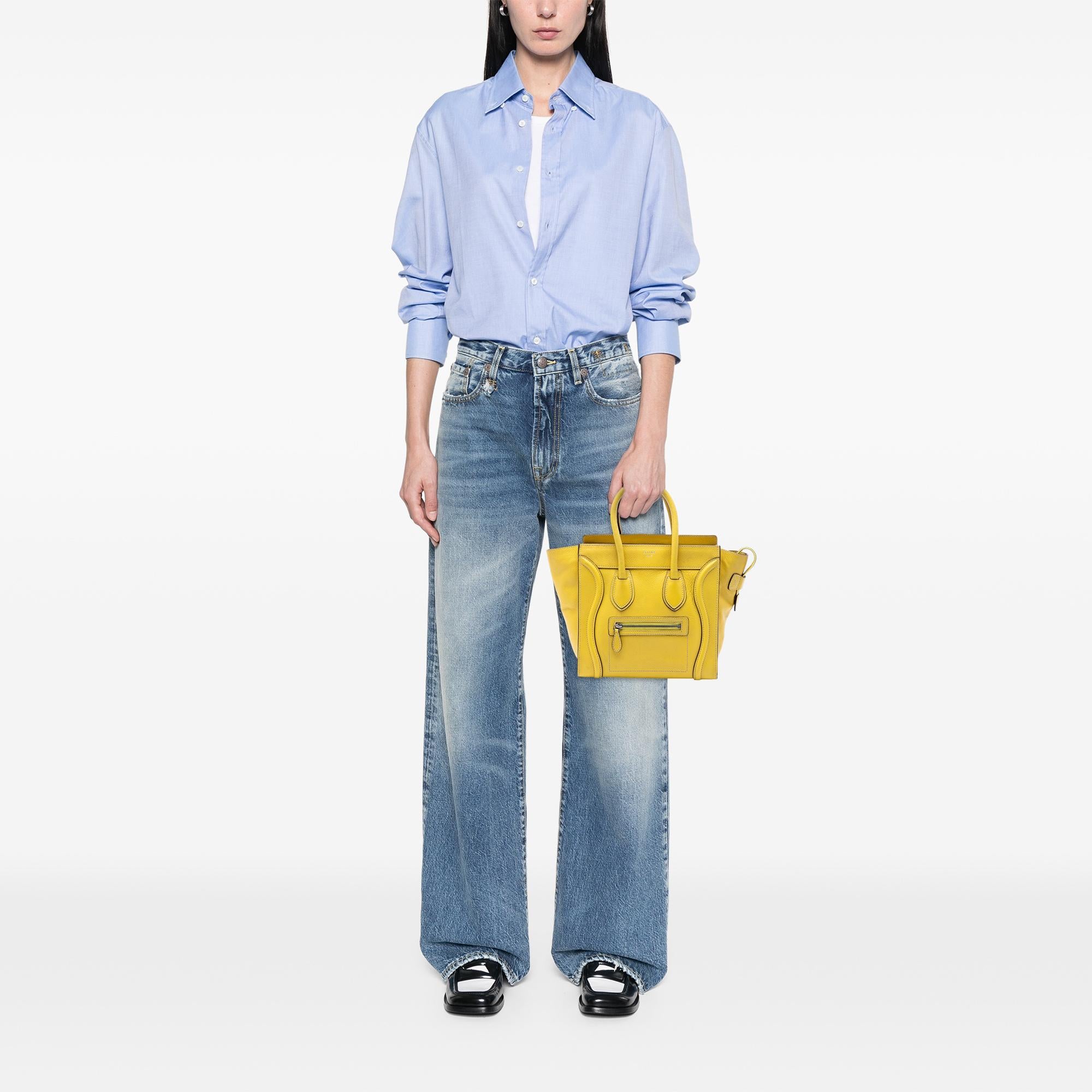 Celine Micro Leather Luggage Tote