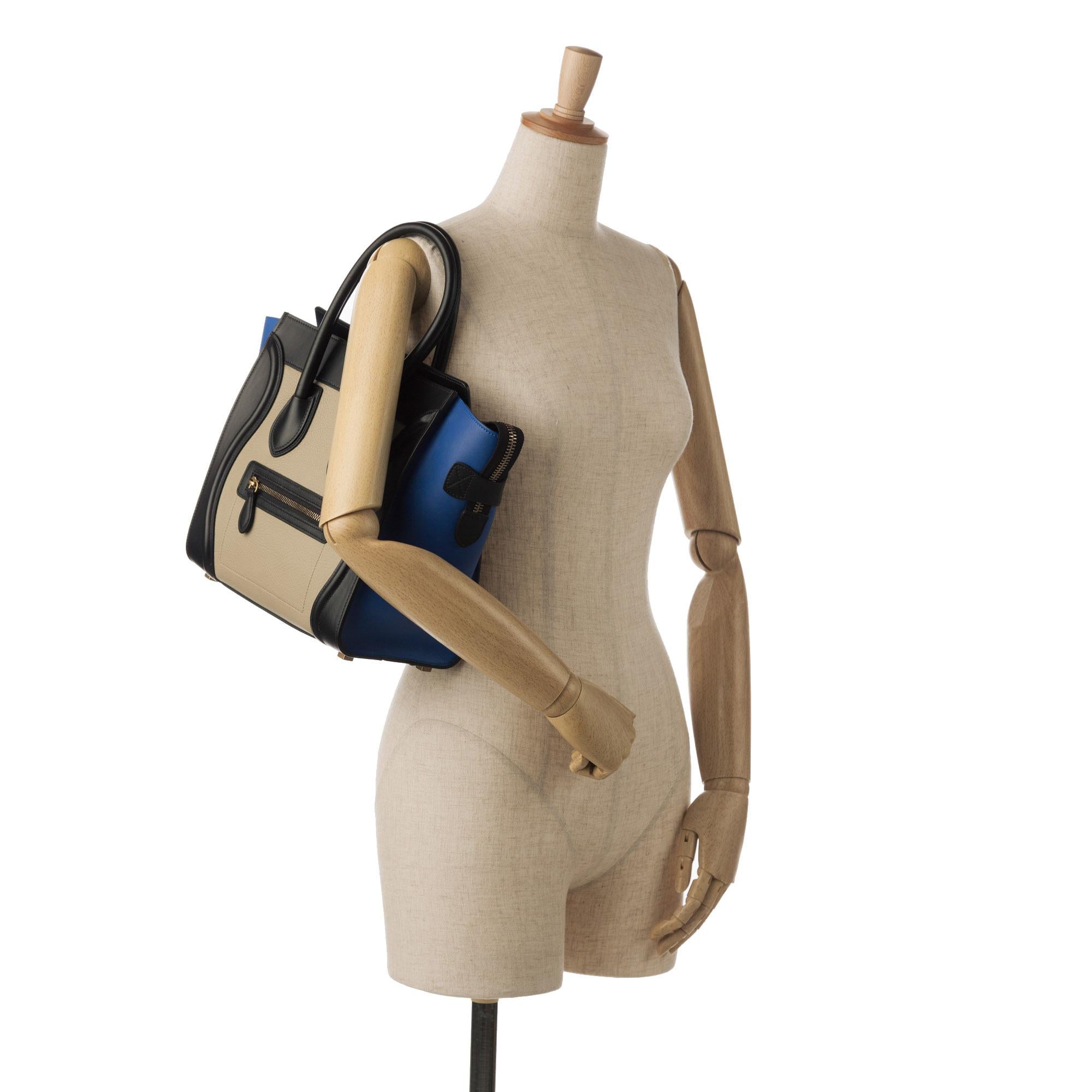 Celine Micro Luggage Tote Tricolor (SHG-HYYkb0)