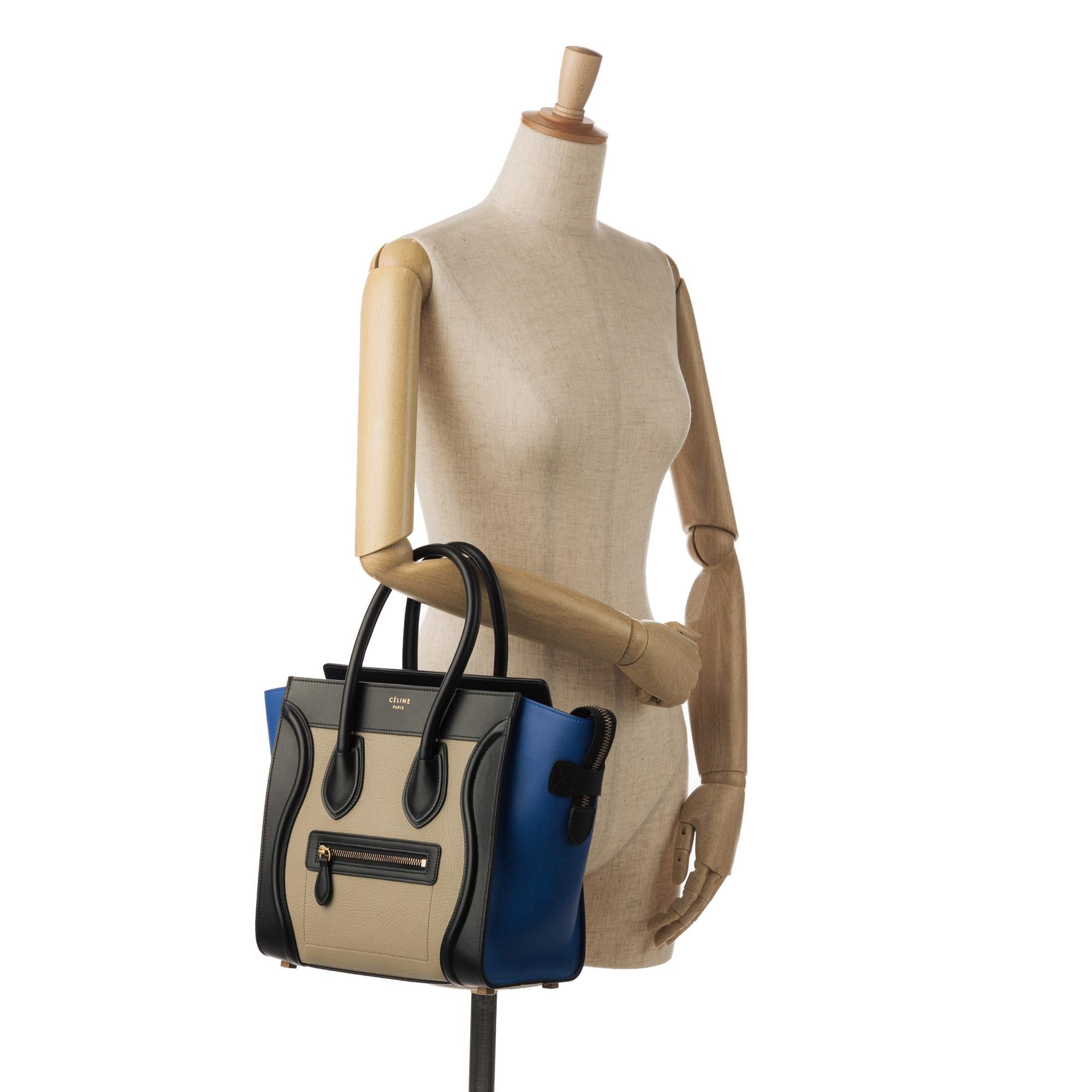 Celine Micro Luggage Tote Tricolor (SHG-HYYkb0)