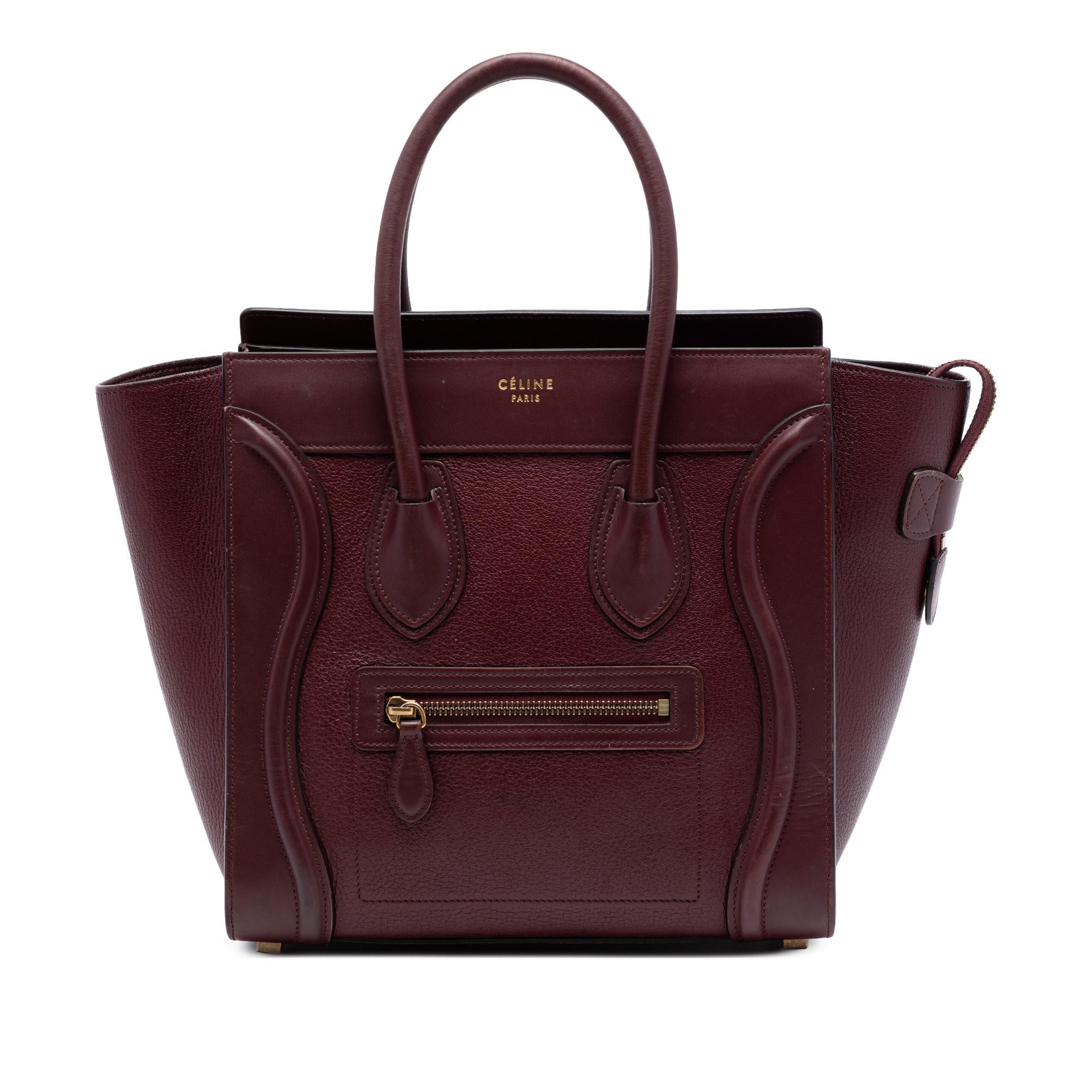 Celine Micro Smooth Calfskin and Goatskin Luggage Tote