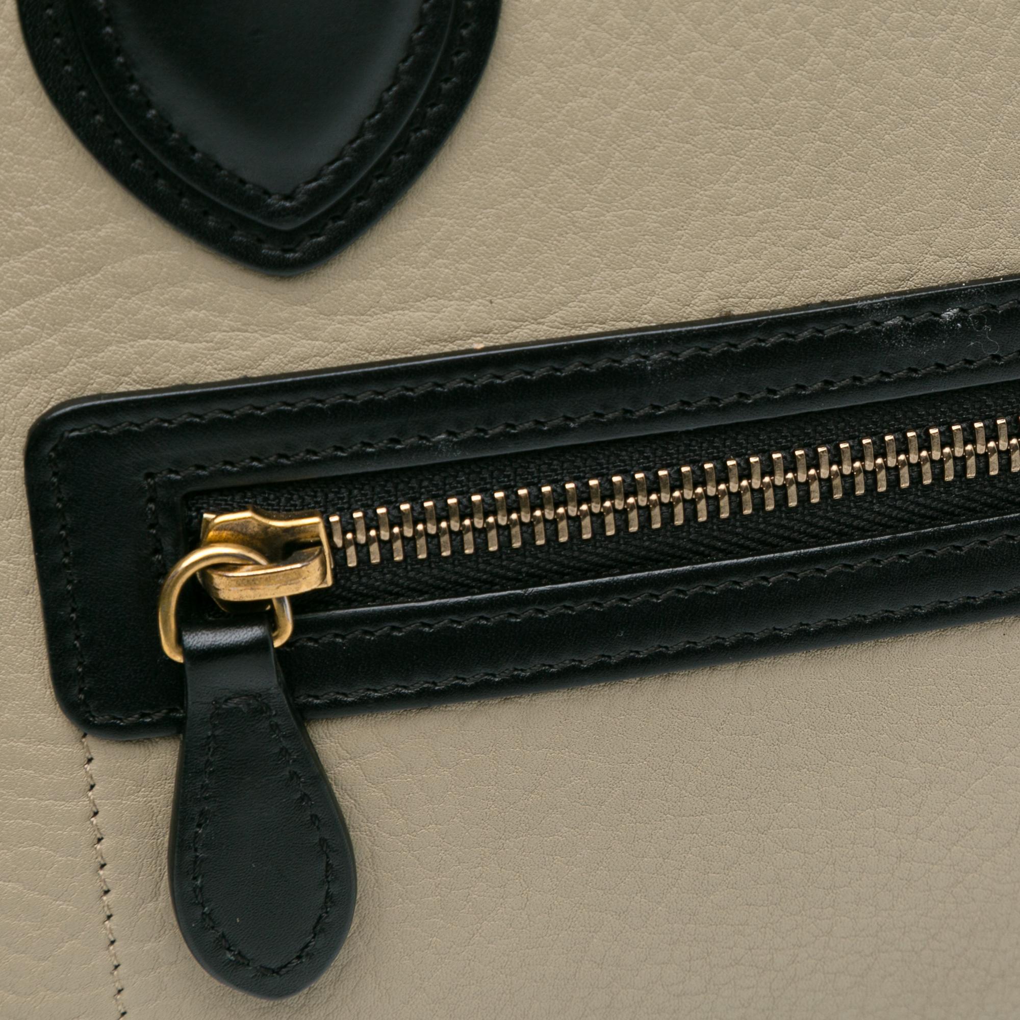 Celine Micro Tricolor Luggage Tote (SHG-d2EgSk)