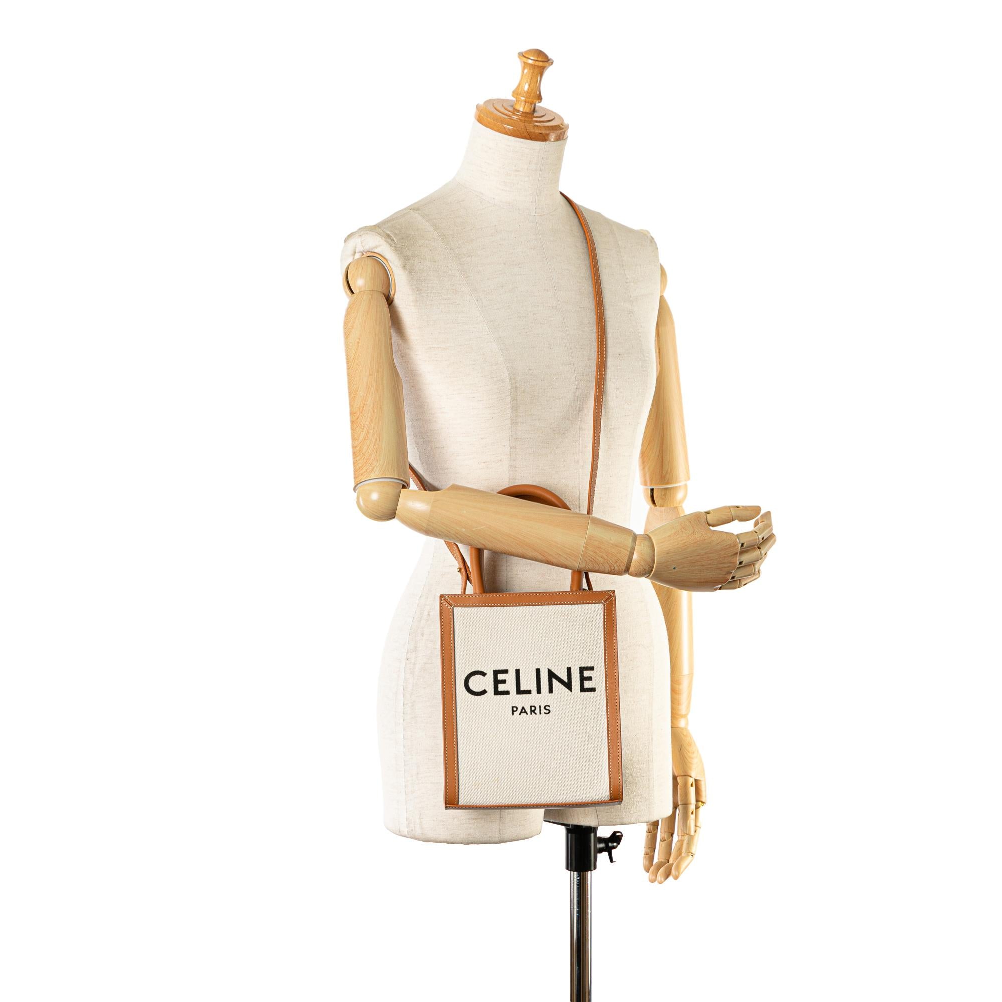 Celine Mini Canvas Vertical Cabas (SHG-izYTkz)
