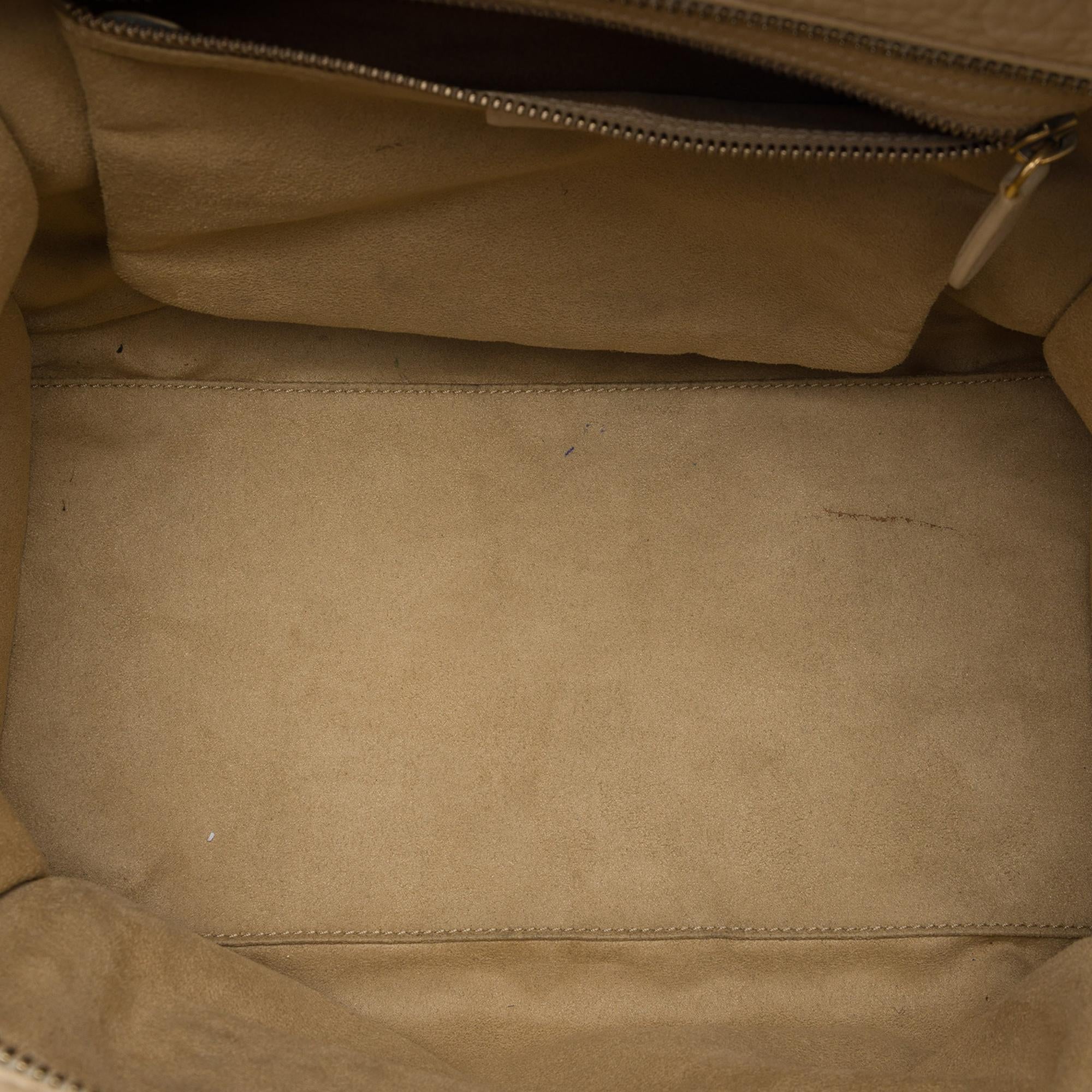 Celine Mini Drummed Calfskin Luggage Tote