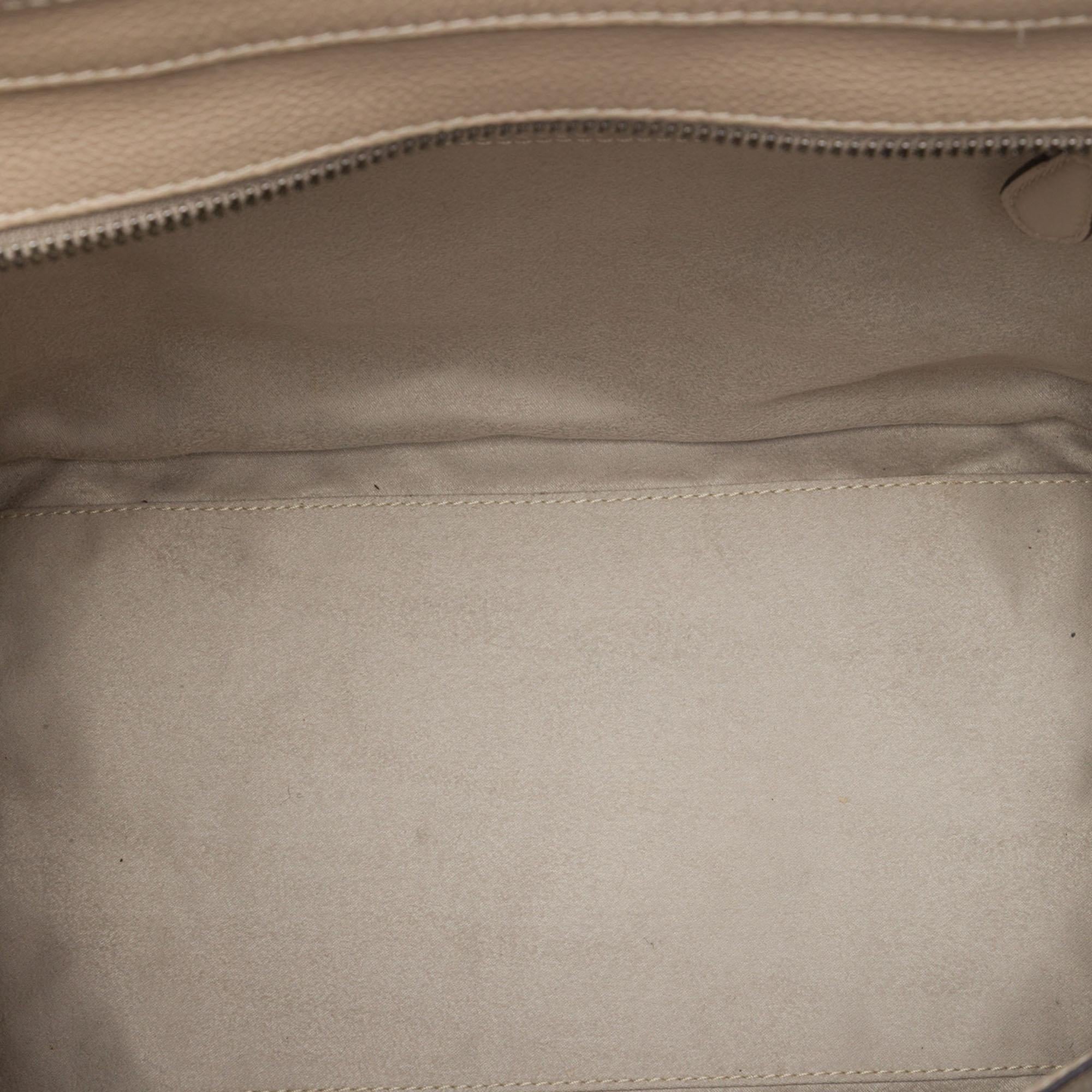 Celine Mini Drummed Calfskin Luggage Tote
