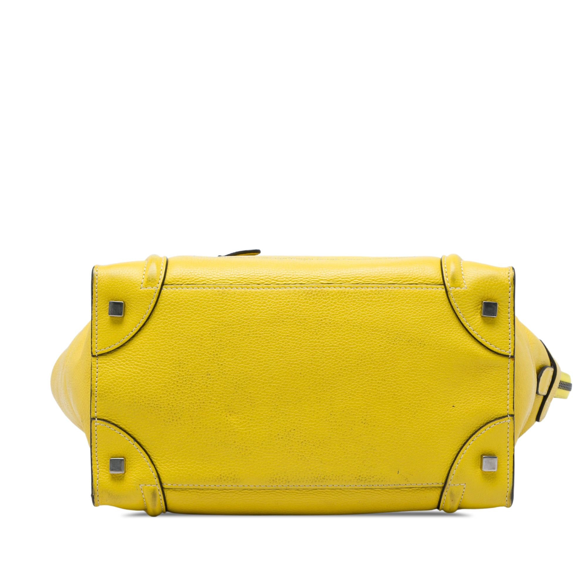 Celine Mini Grained Calfskin Luggage Tote