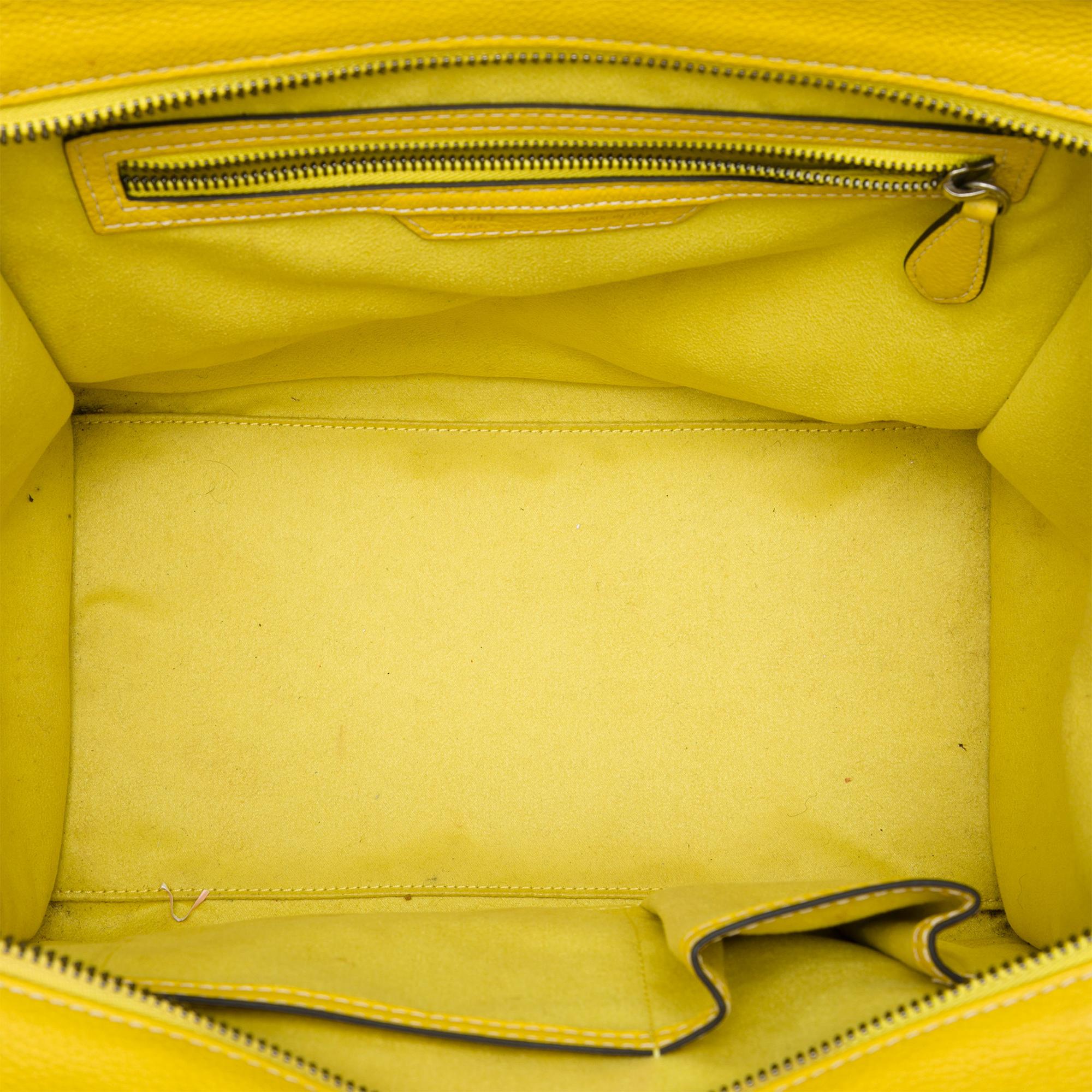 Celine Mini Grained Calfskin Luggage Tote