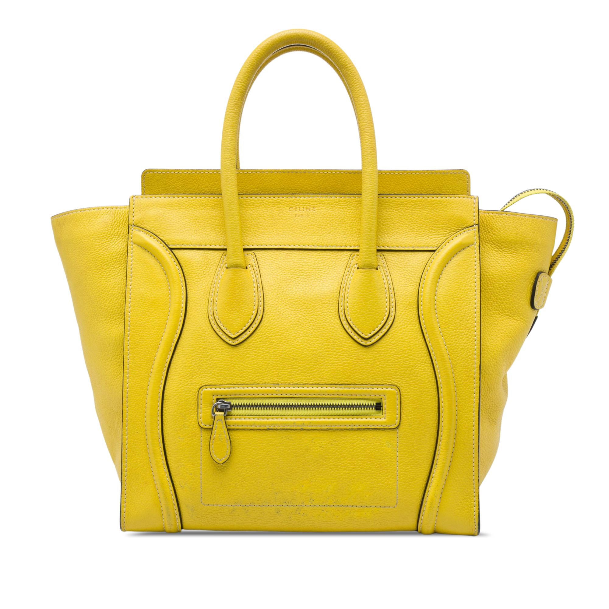 Celine Mini Grained Calfskin Luggage Tote