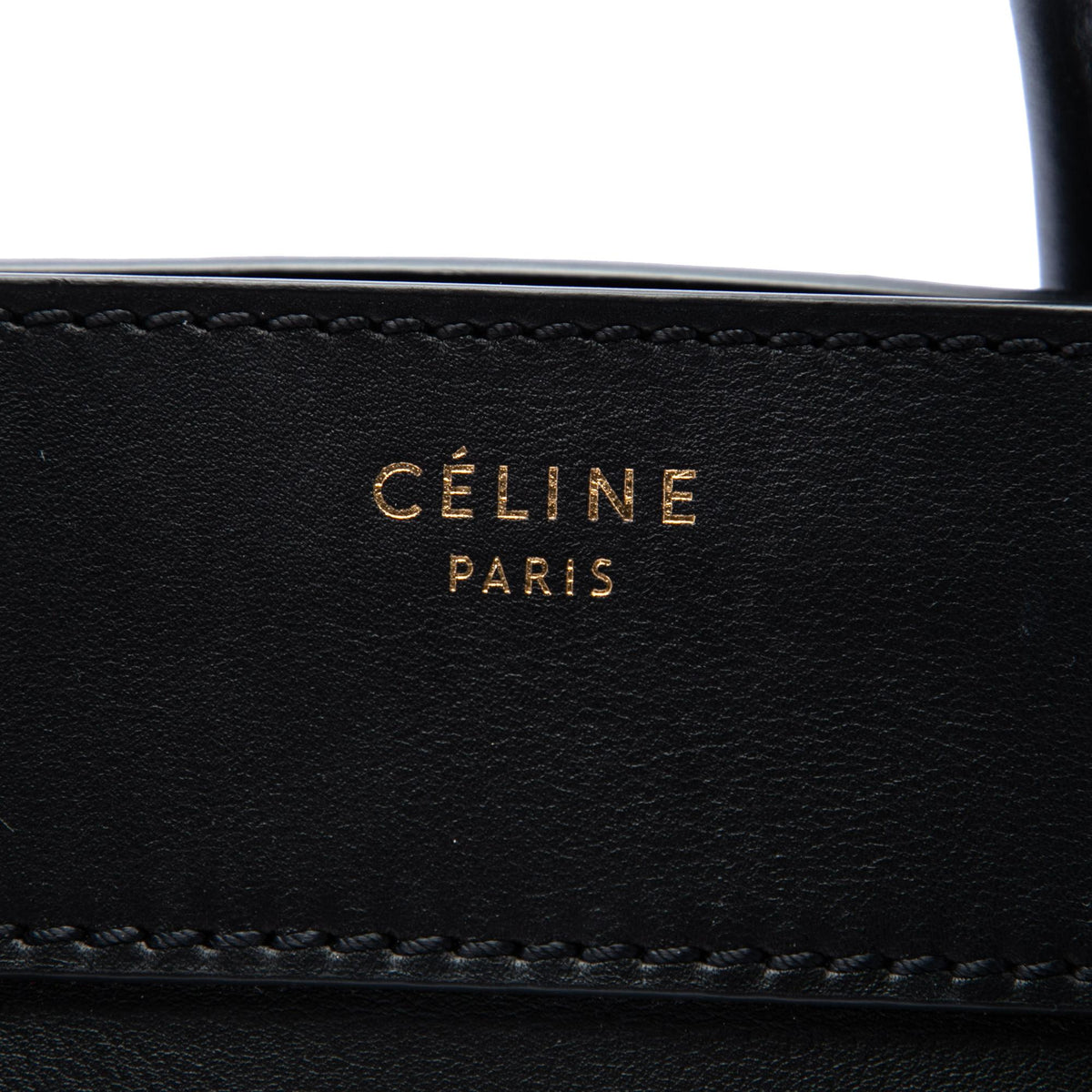 Celine Mini Leather Luggage Tote