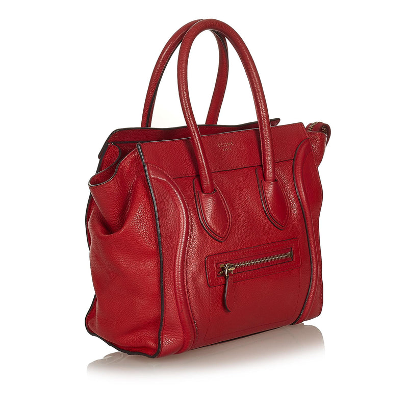 Celine Mini Luggage Leather Tote Bag (SHG-26765)