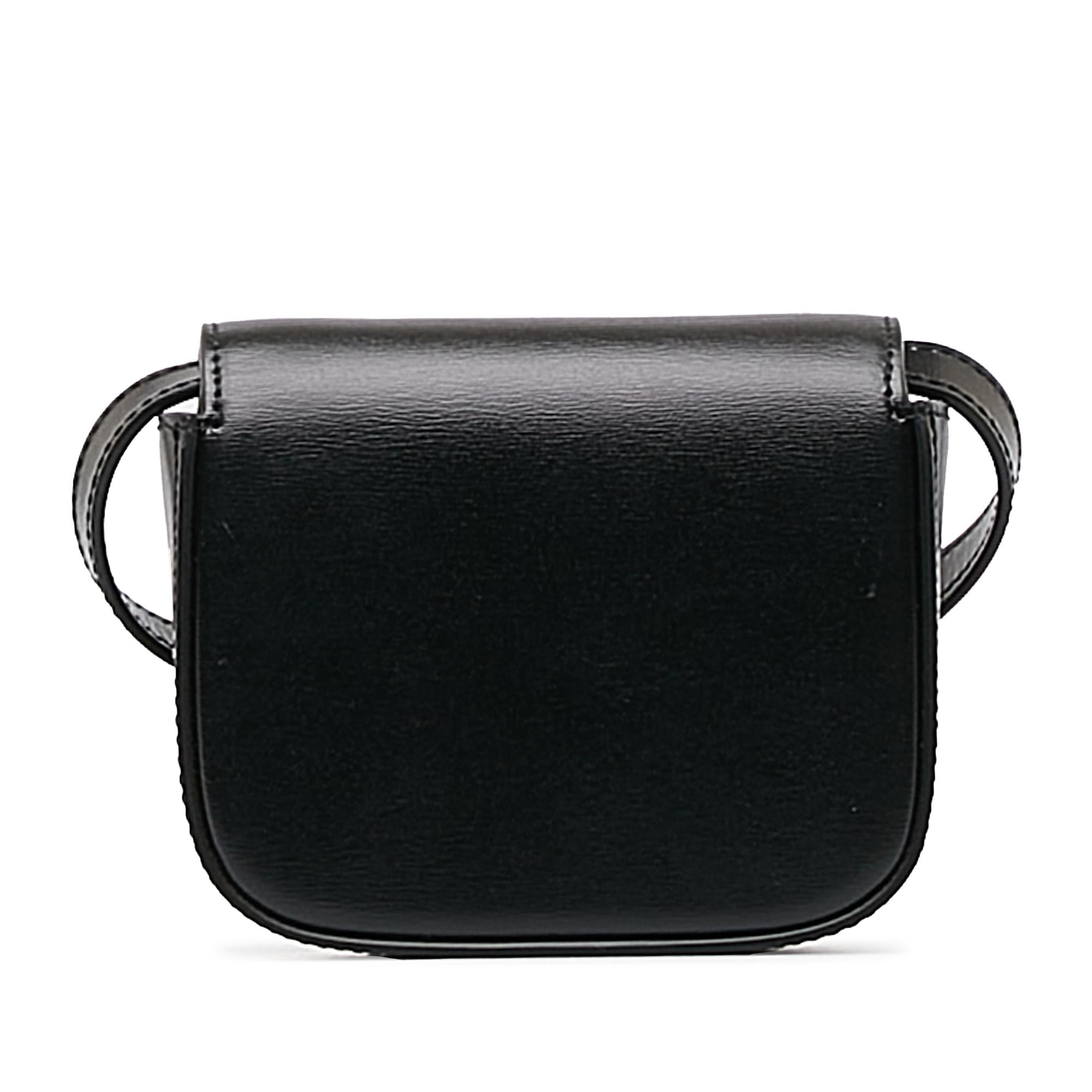 Celine Mini Shiny Calfskin Triomphe Crossbody