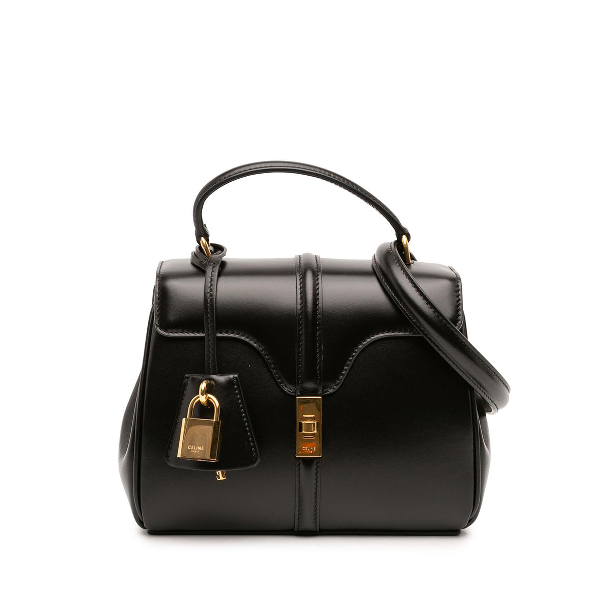 Celine Mini Smooth Calfskin 16 Top Handle Bag
