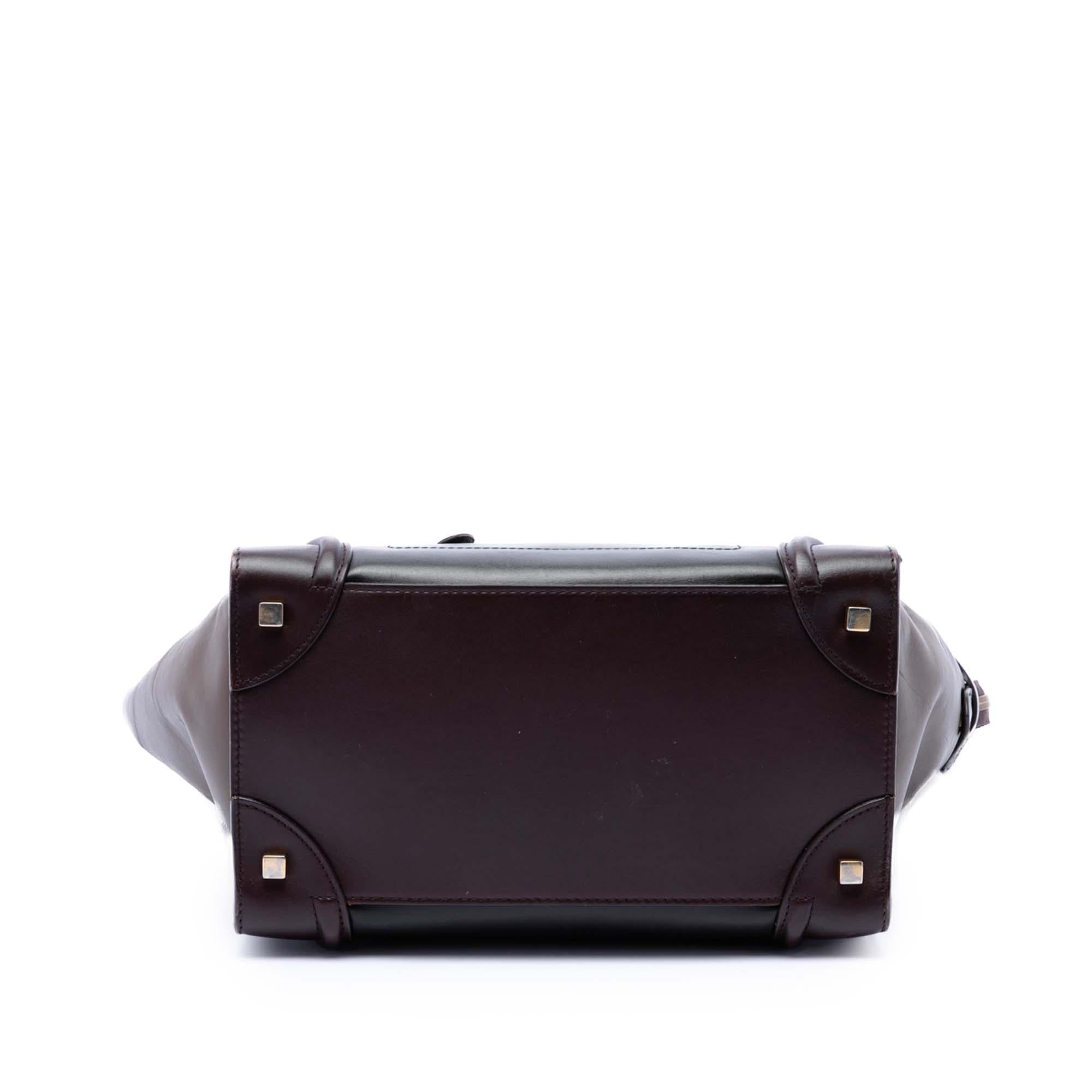 Celine Mini Tricolor Calfskin Luggage Tote