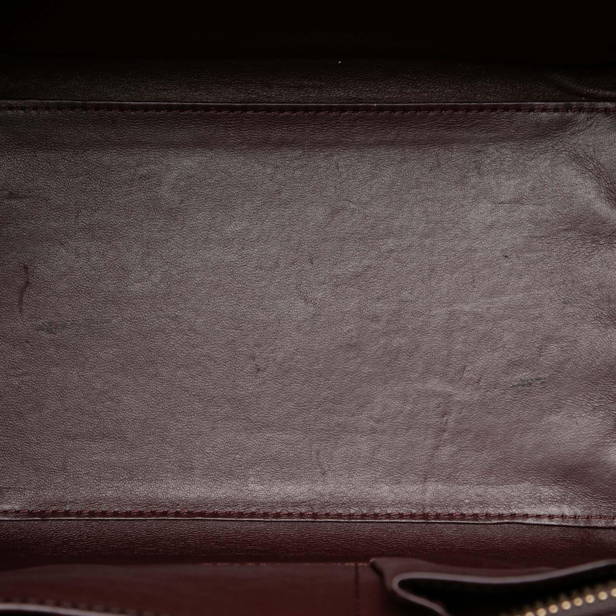 Celine Mini Tricolor Calfskin Luggage Tote