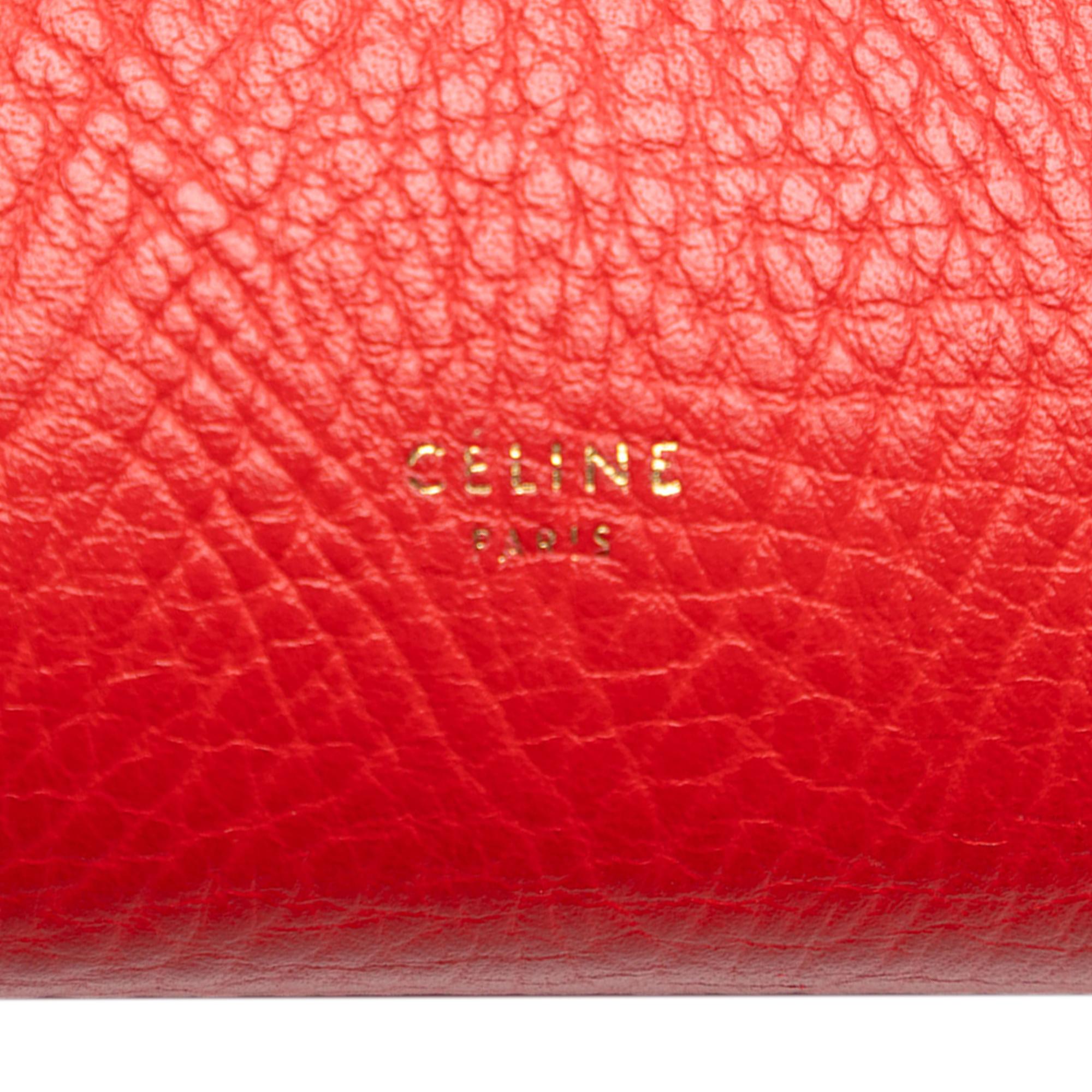 Celine Mini Tricolor Grained Calfskin Belt Bag