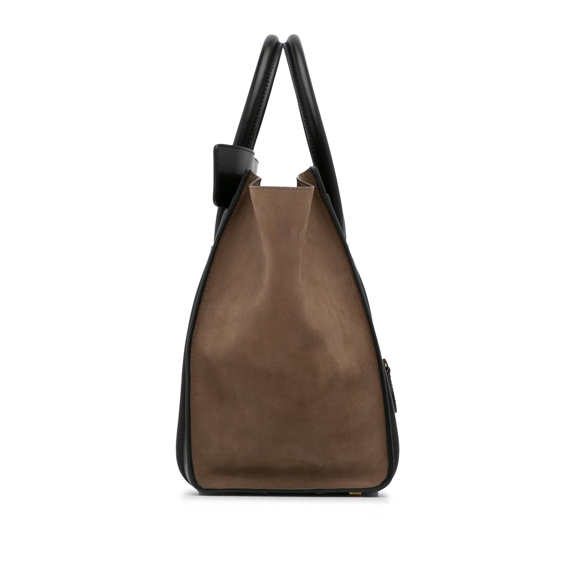 Celine Mini Tricolor Luggage Tote (SHG-h2571u)