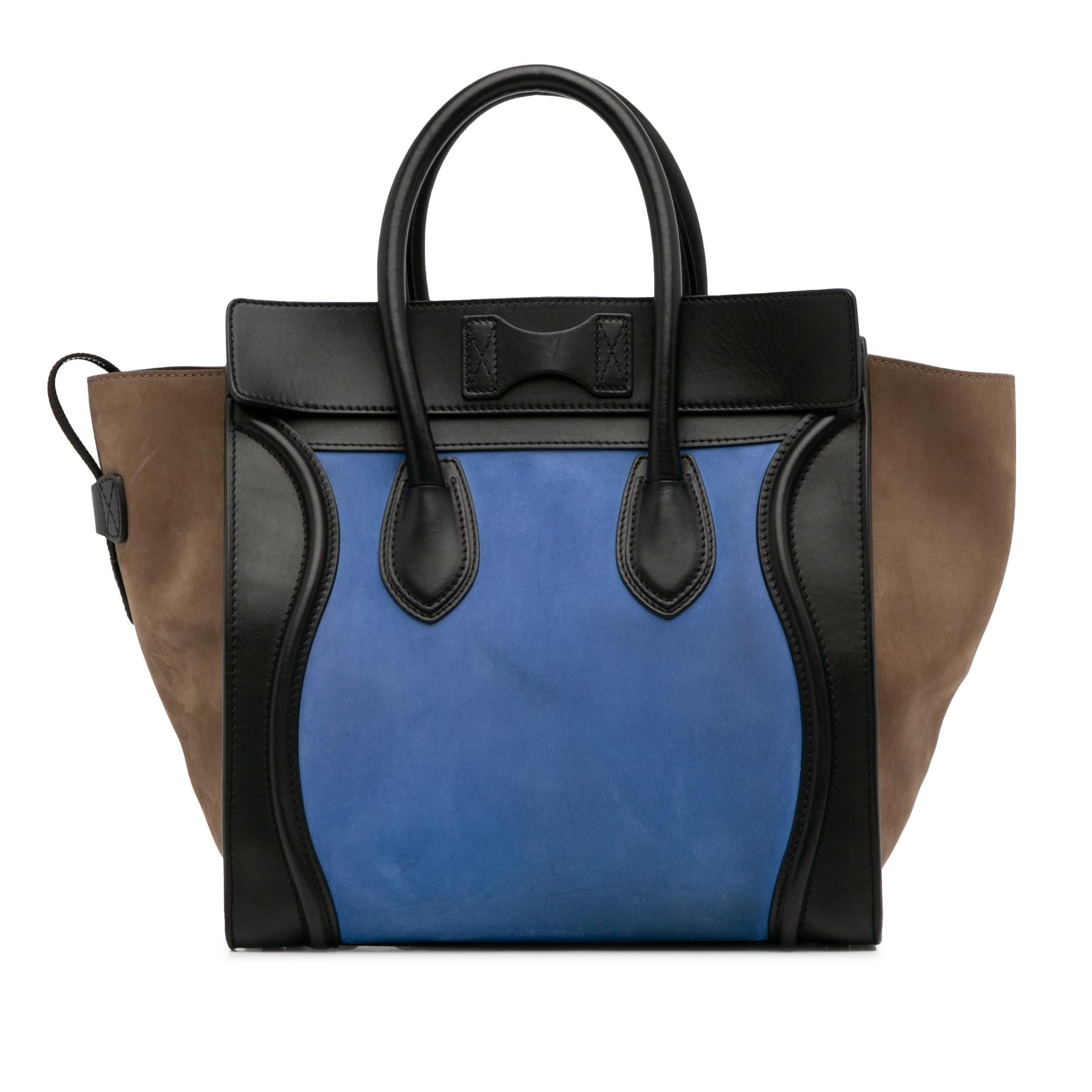 Celine Mini Tricolor Luggage Tote (SHG-h2571u)