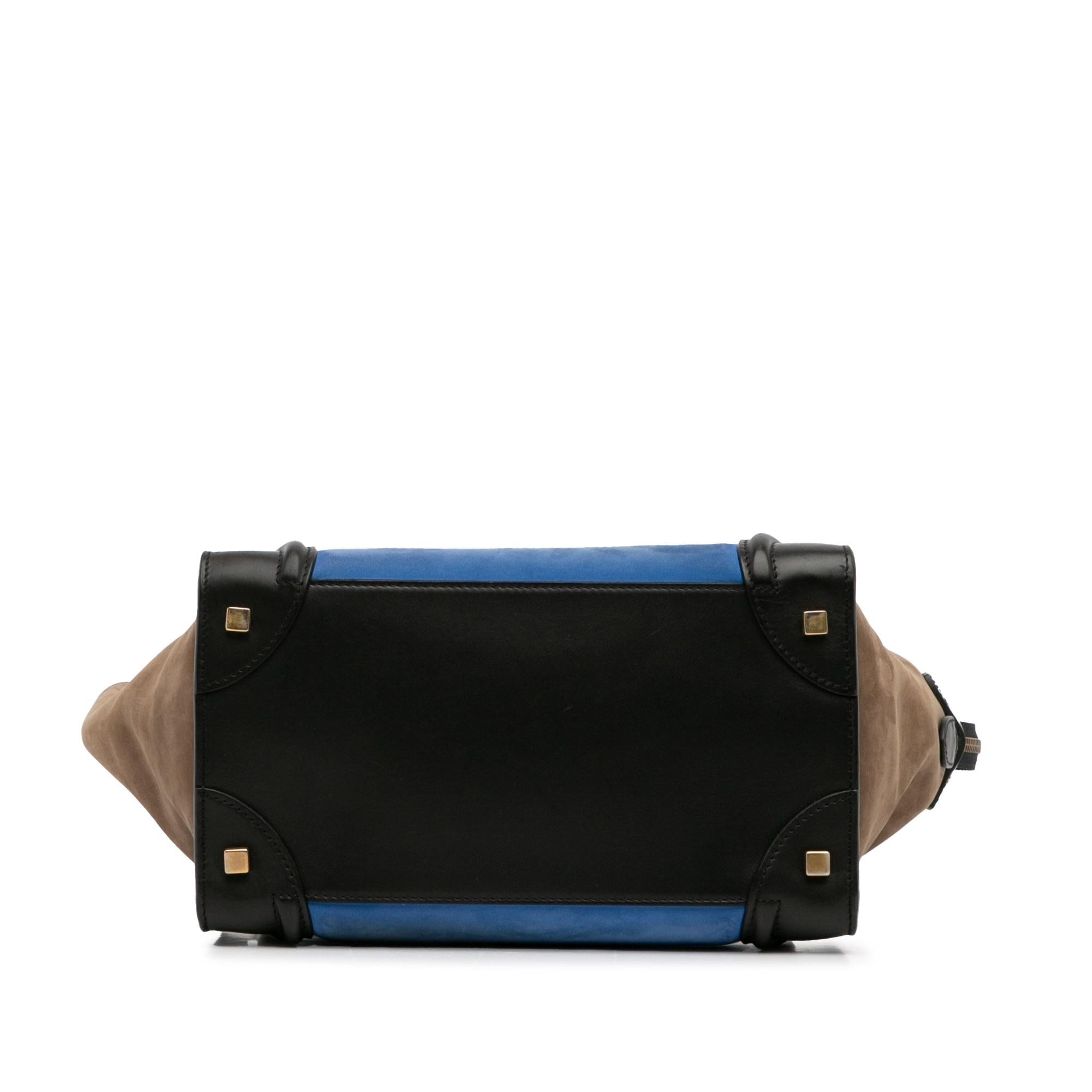 Celine Mini Tricolor Luggage Tote (SHG-h2571u)