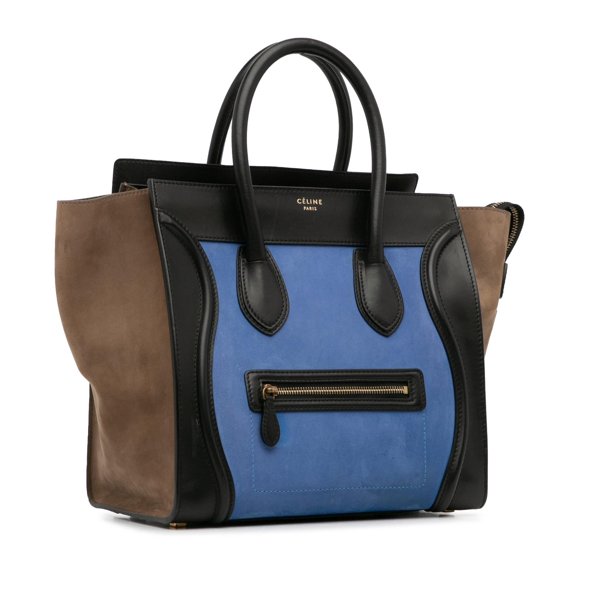 Celine Mini Tricolor Luggage Tote (SHG-h2571u)