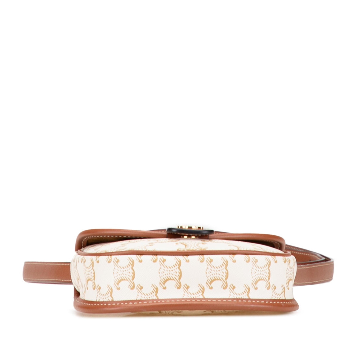Celine Mini Triomphe Coated Canvas Besace Crossbody