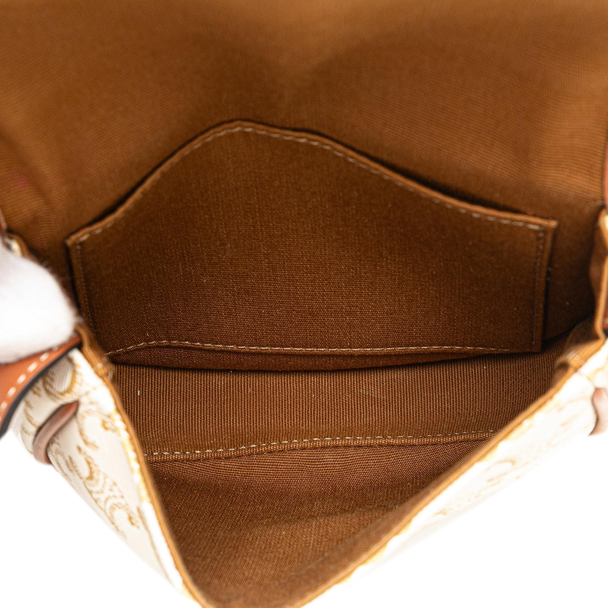 Celine Mini Triomphe Coated Canvas Besace Crossbody