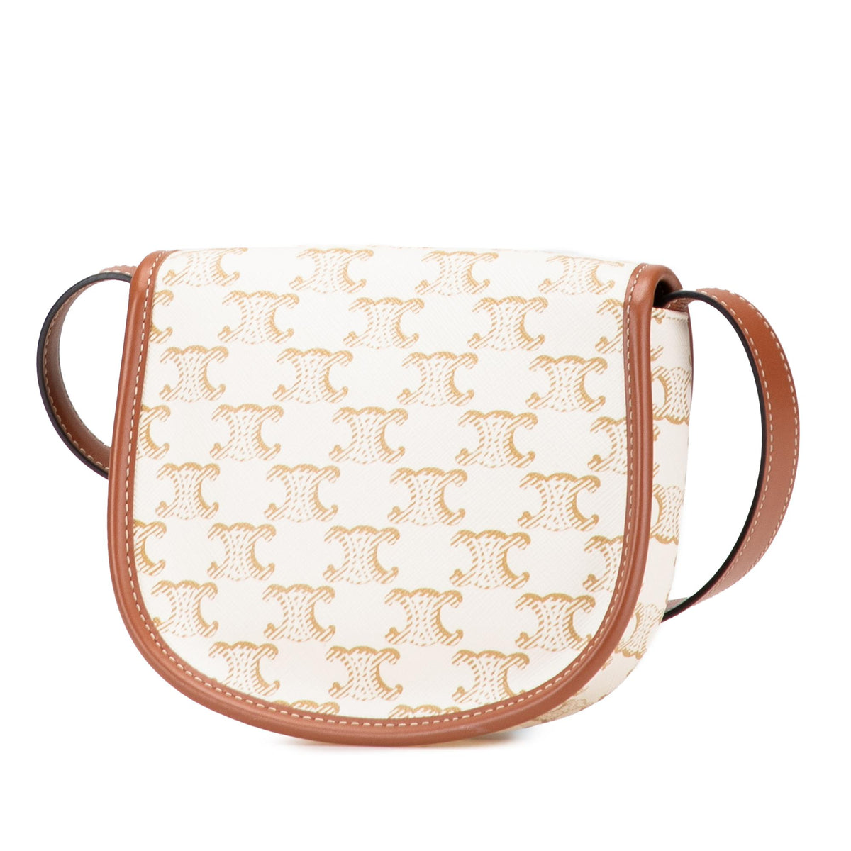 Celine Mini Triomphe Coated Canvas Besace Crossbody