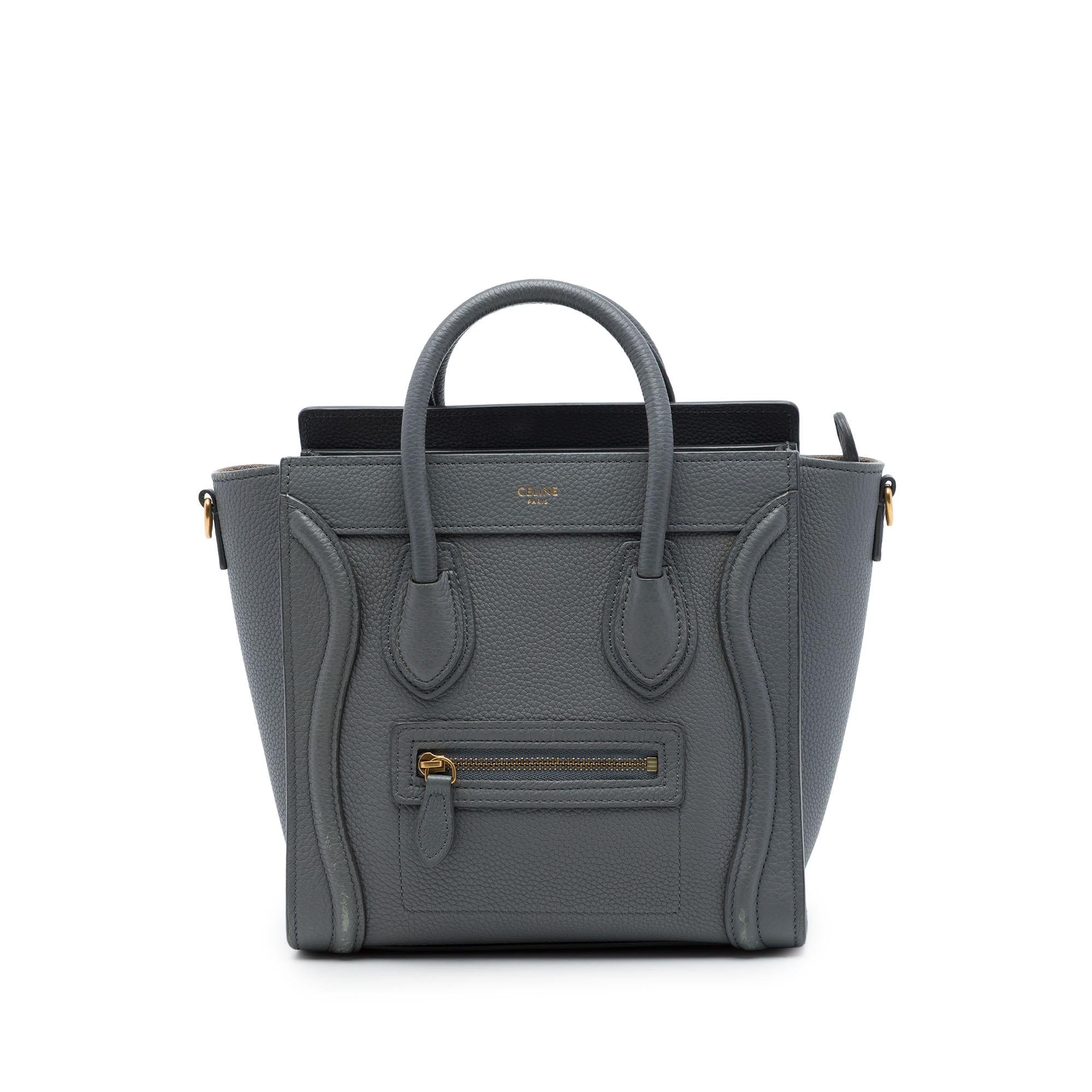 Celine Nano Grained Calfskin Luggage Tote