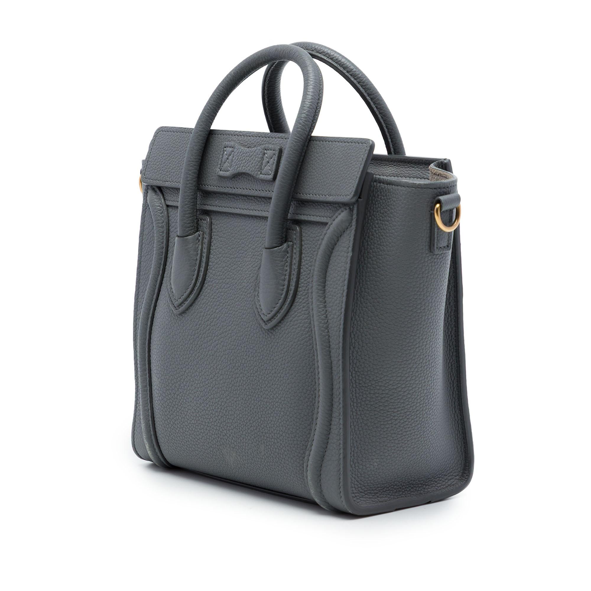 Celine Nano Grained Calfskin Luggage Tote