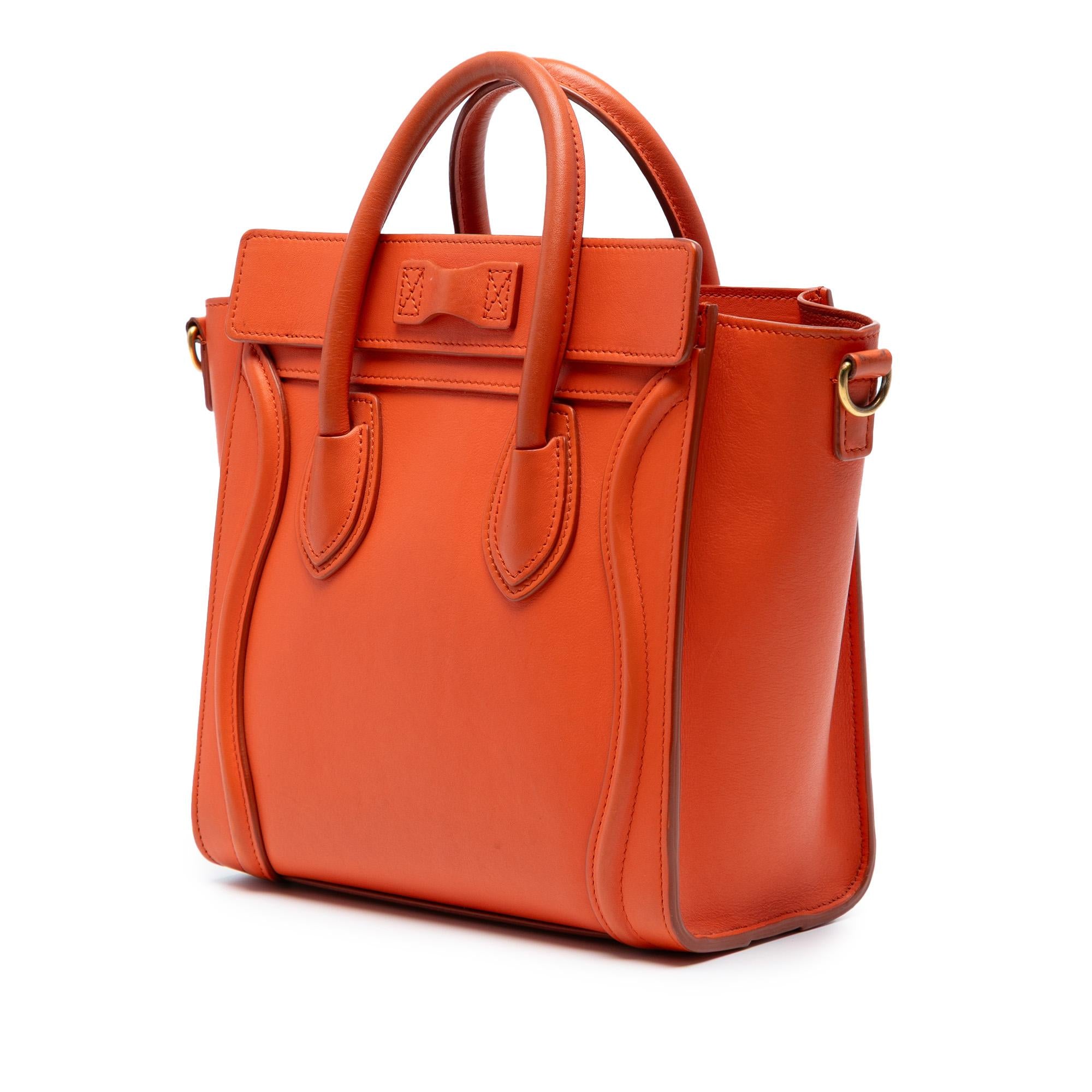 Celine Nano Leather Luggage Tote