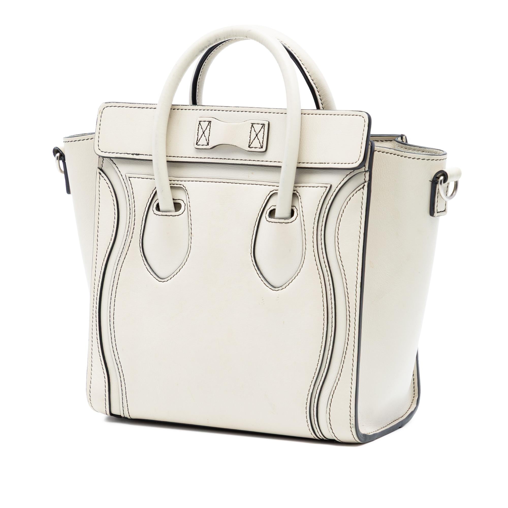 Celine Nano Leather Luggage Tote