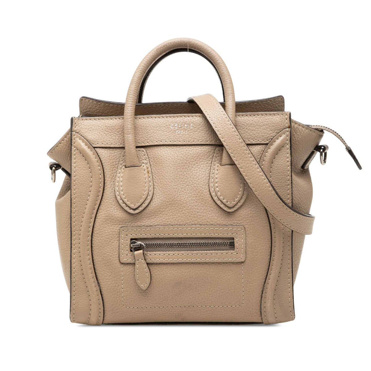 Celine Nano Leather Luggage Tote