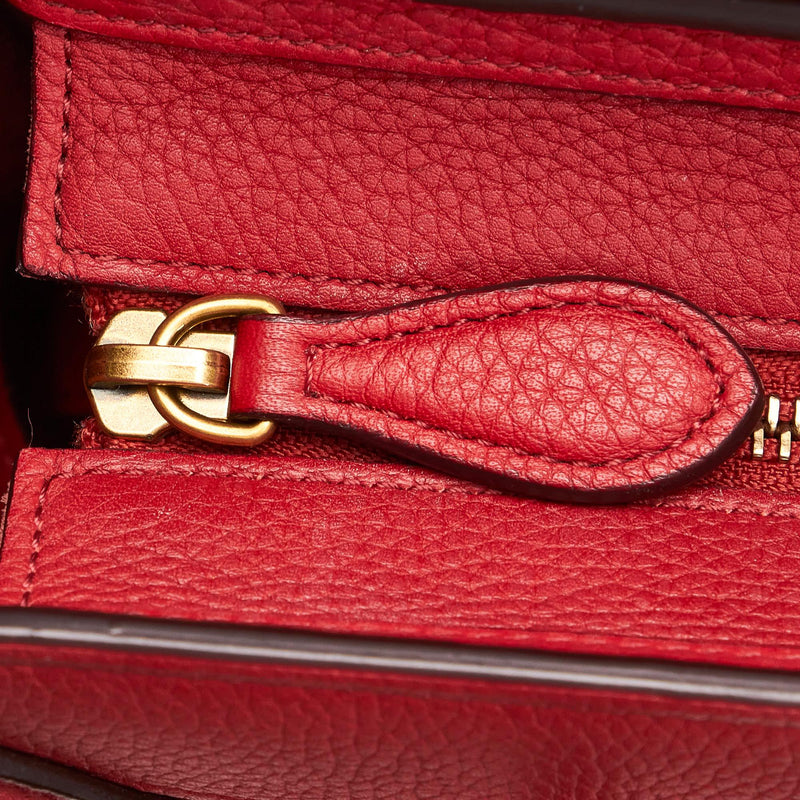 Celine Nano Luggage Leather Satchel (SHG-DNbNna)
