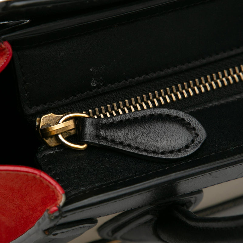 Celine Nano Luggage Tricolor Tote (SHG-J9MWsq)