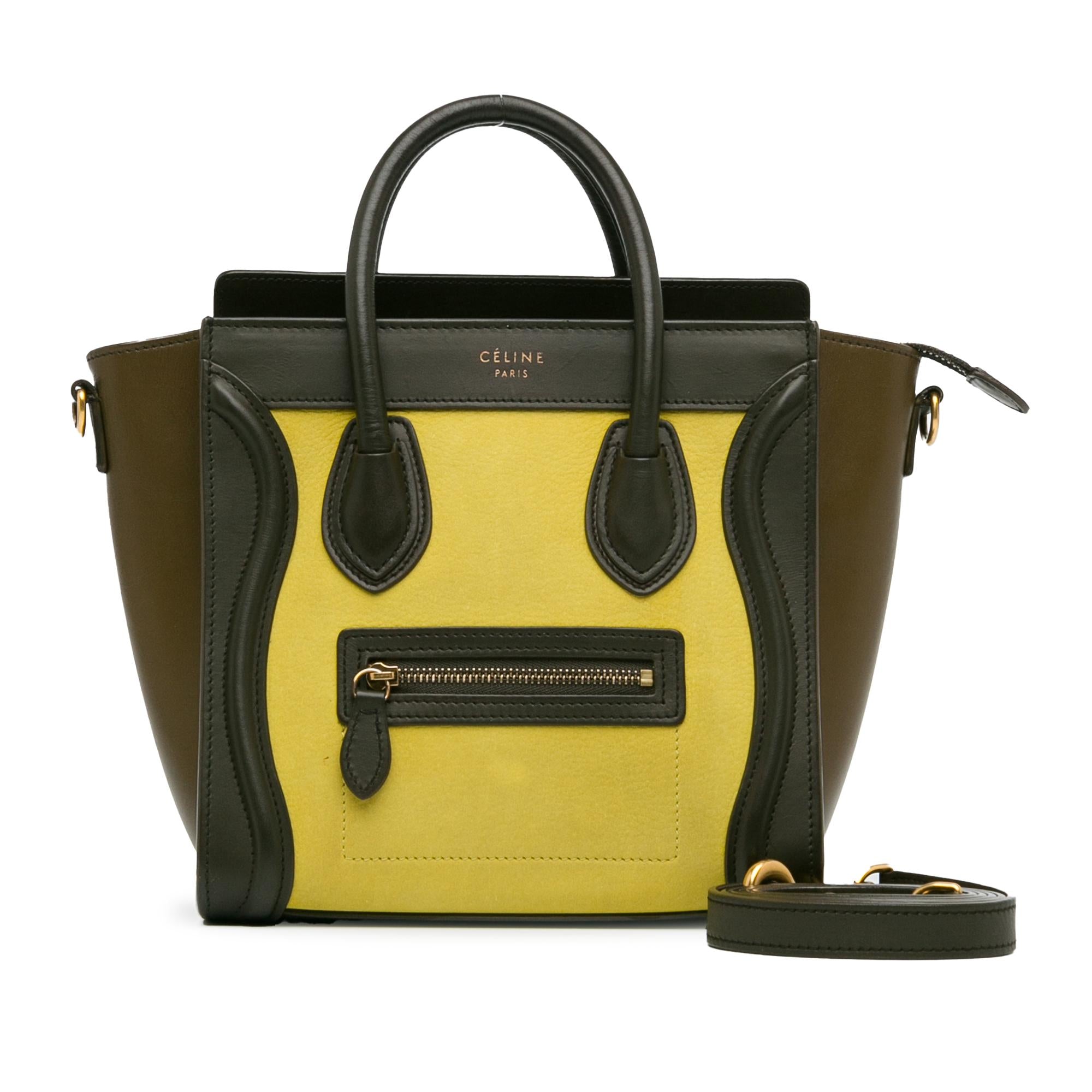 Celine Nano Tricolor Luggage Tote (SHG-g5iXFE)