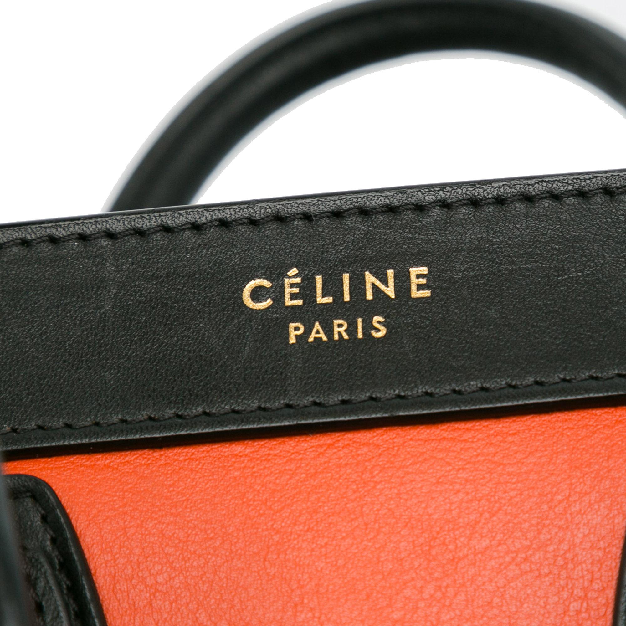 Celine Nano Tricolor Luggage Tote (SHG-6zoiWf)