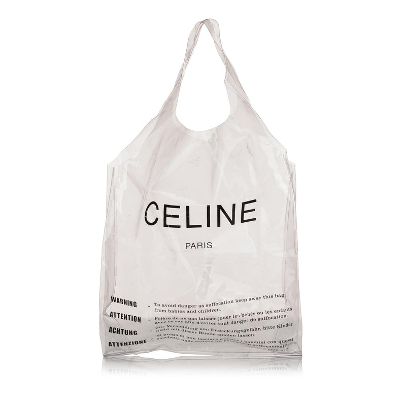 Celine PVC Shopping Tote Bag (SHG-QdEmBC)