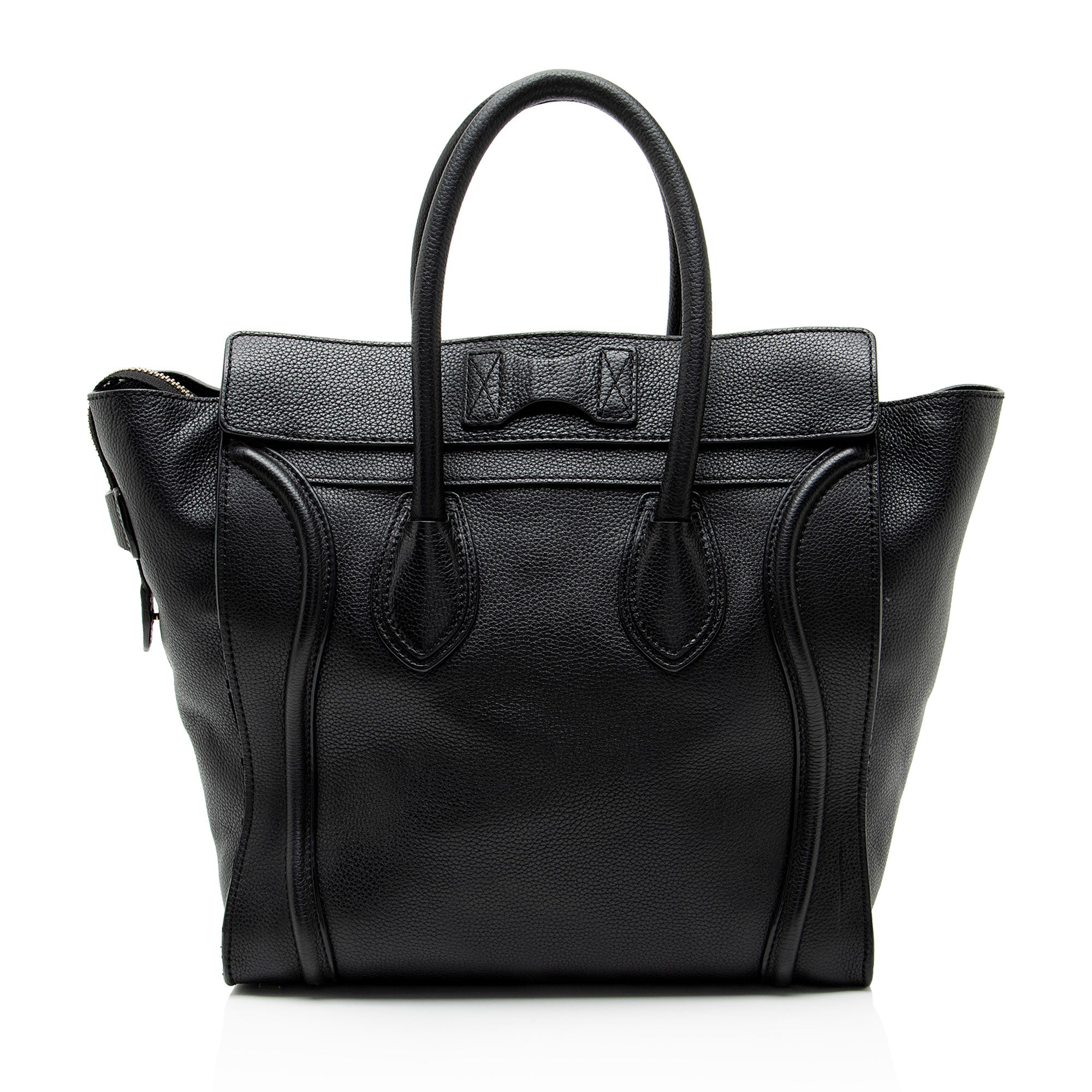 Celine Pebbled Leather Mini Luggage Tote