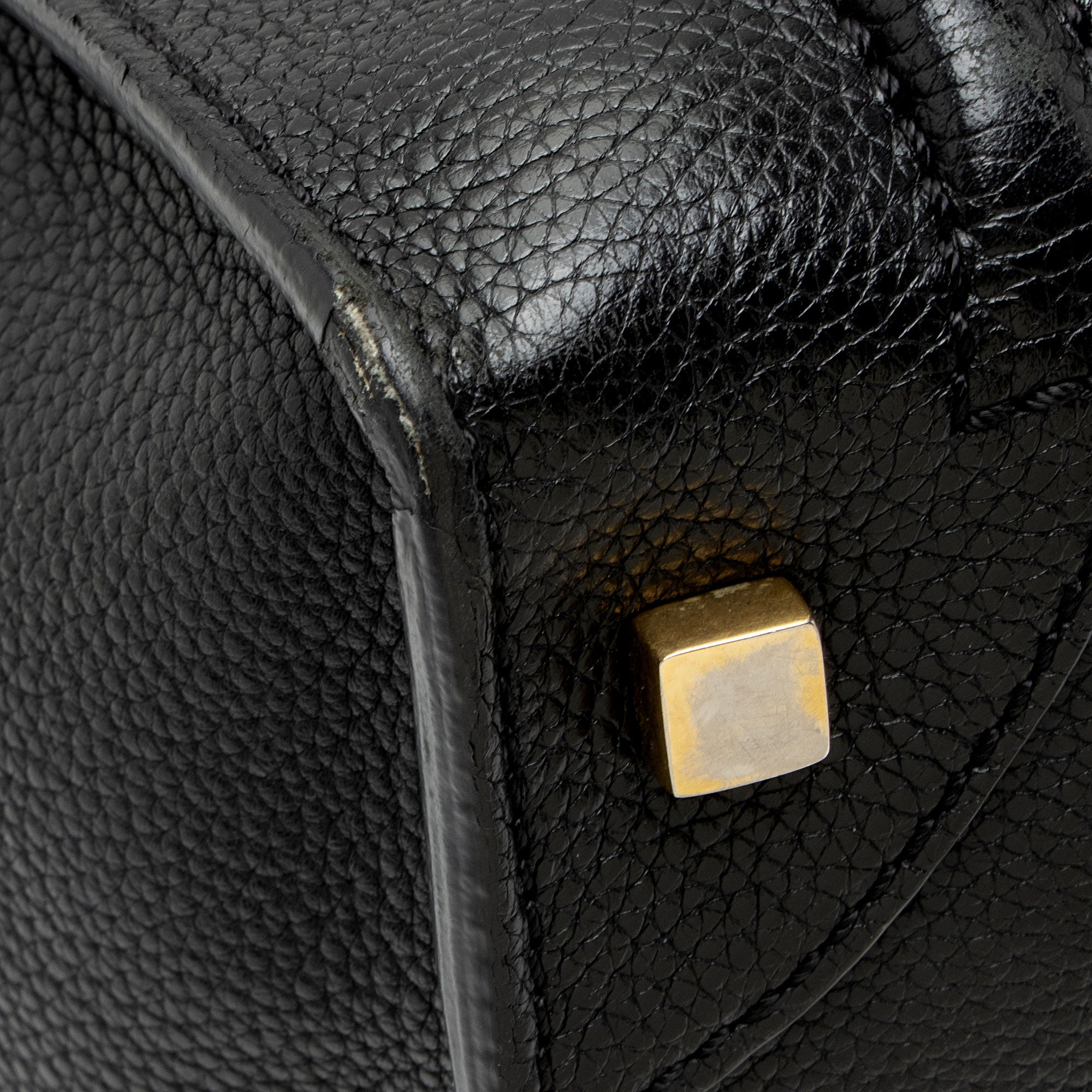 Celine Pebbled Leather Mini Luggage Tote
